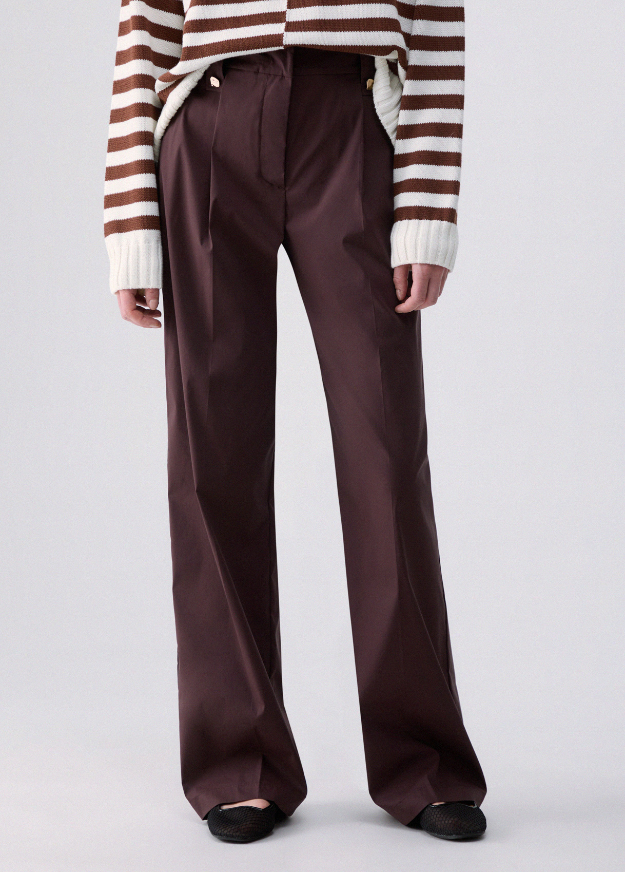 Liu Jo Straight-leg Poplin Trousers