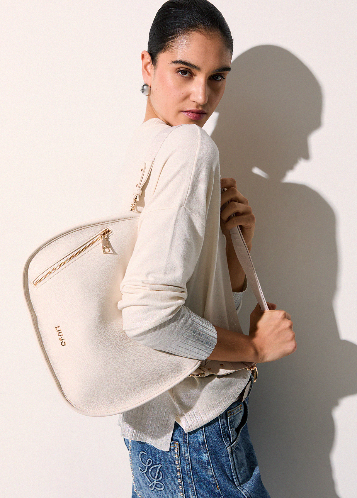 Liu Jo Sac Hobo Format Moyen À Fermeture Zippée