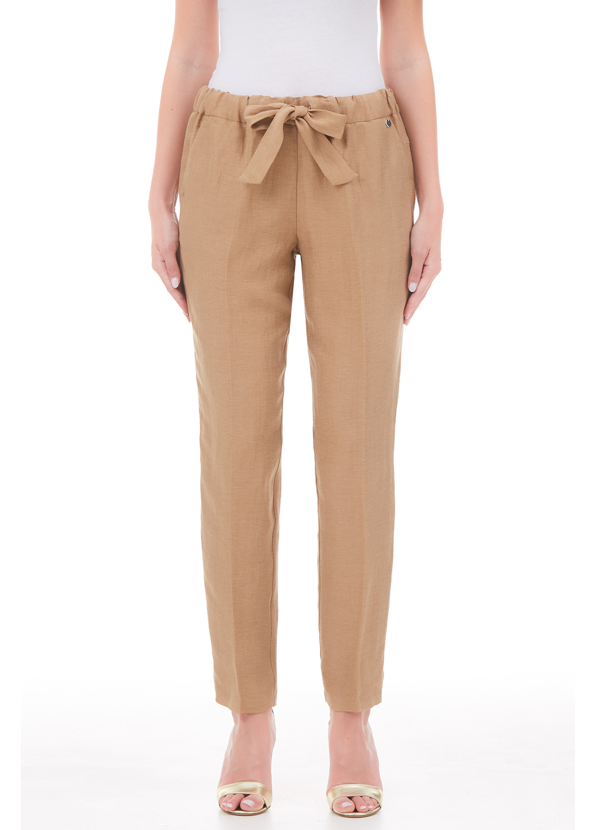 Liujo Pantalon En Lin Et Cupro