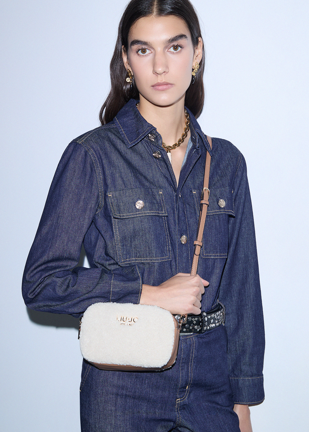 Liu Jo Sac Bandoulière Format Petit En Teddy