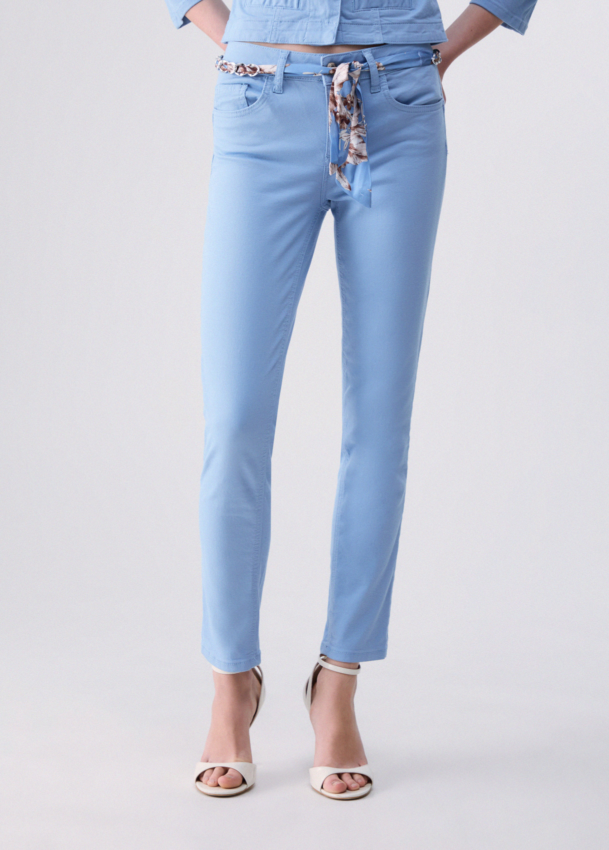 Liu Jo Skinny Gabardine Trousers