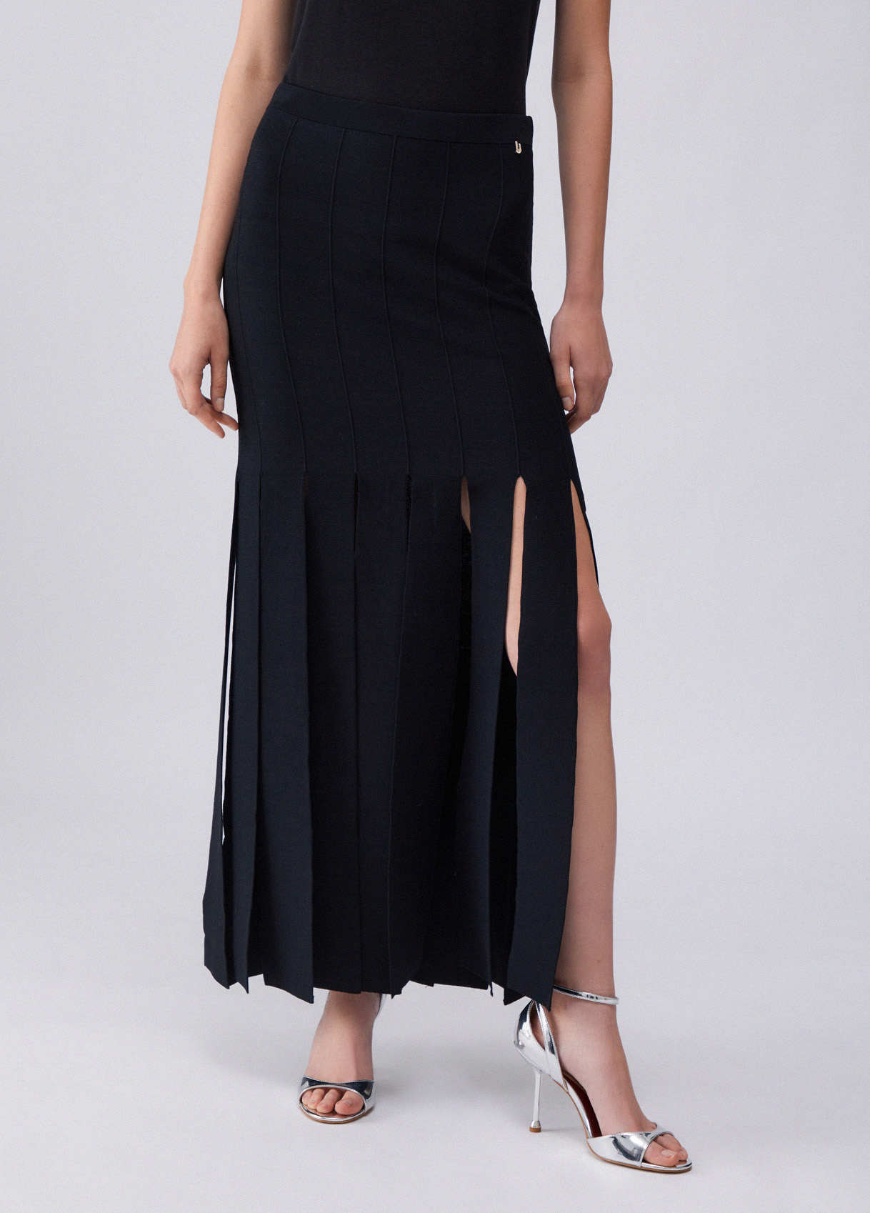 Liu Jo Knit Skirt With Fringing