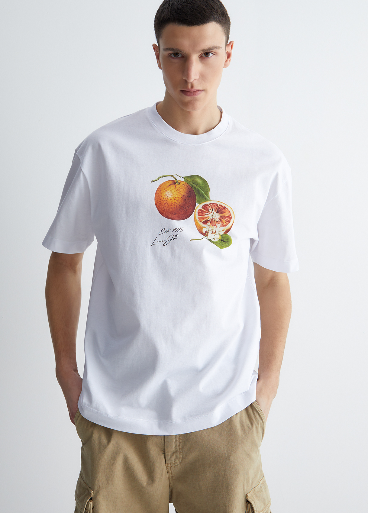 Liujo T-shirt Pour Homme Avec Orange