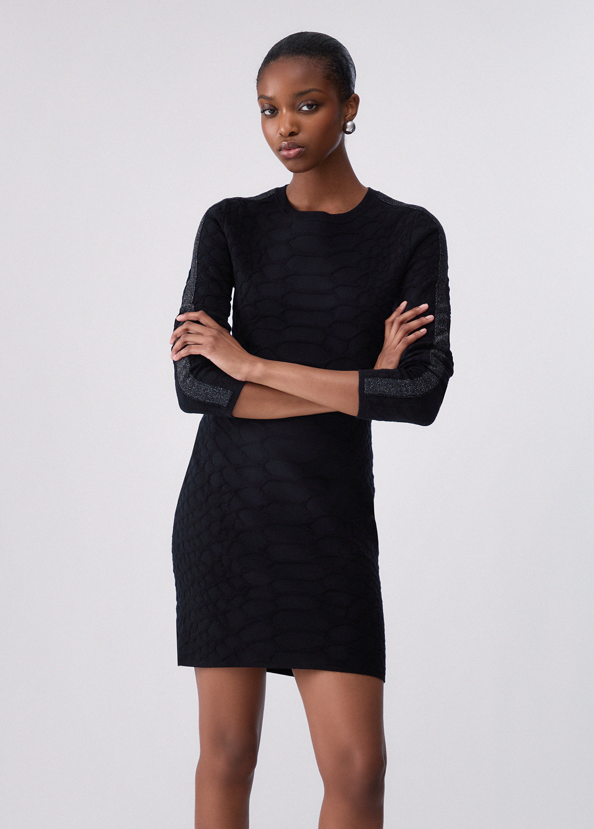 Liu Jo Short Jacquard Knit Dress