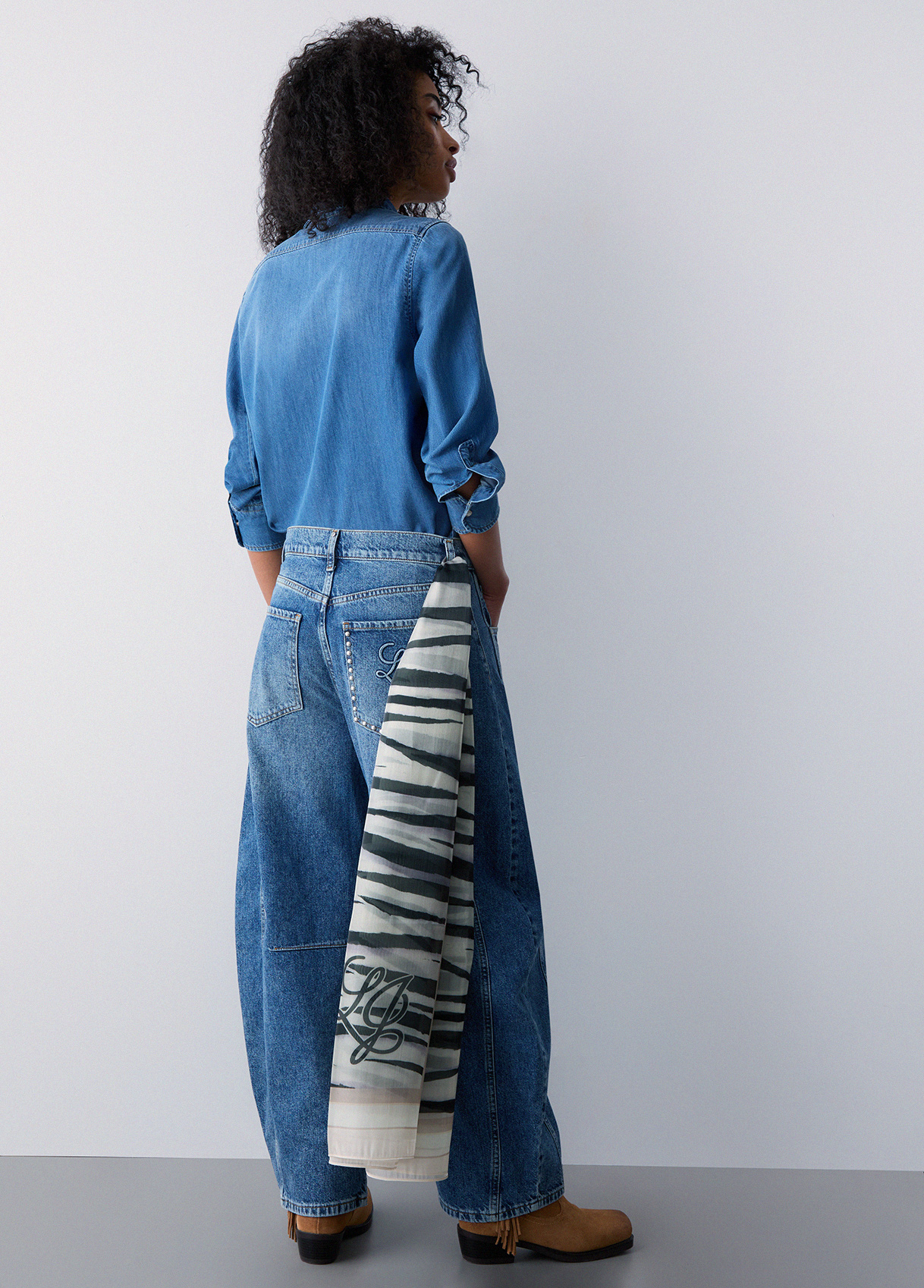 Liu Jo Donna Beige Stola Zebrata