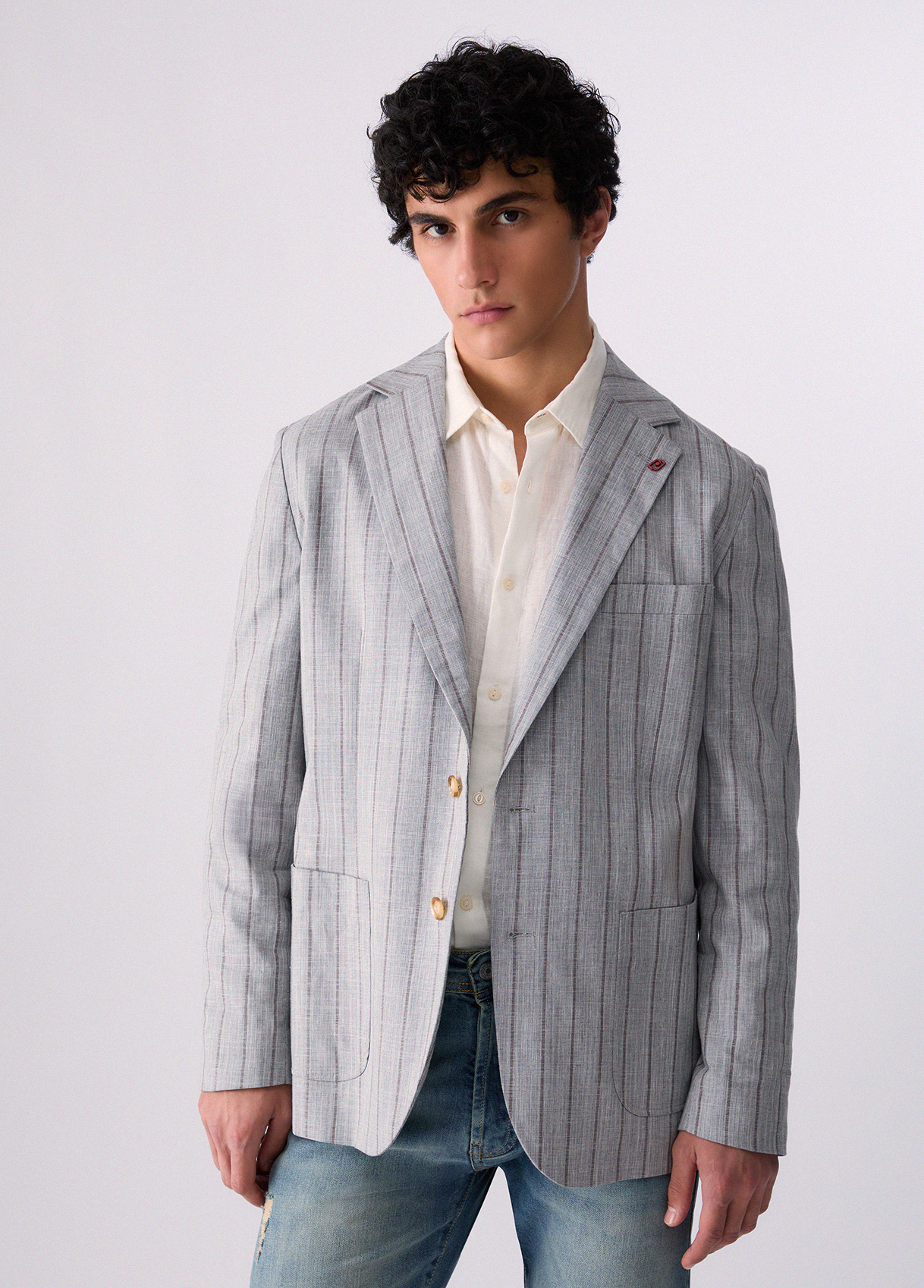 Liu Jo Elegant Pinstripe Jacket