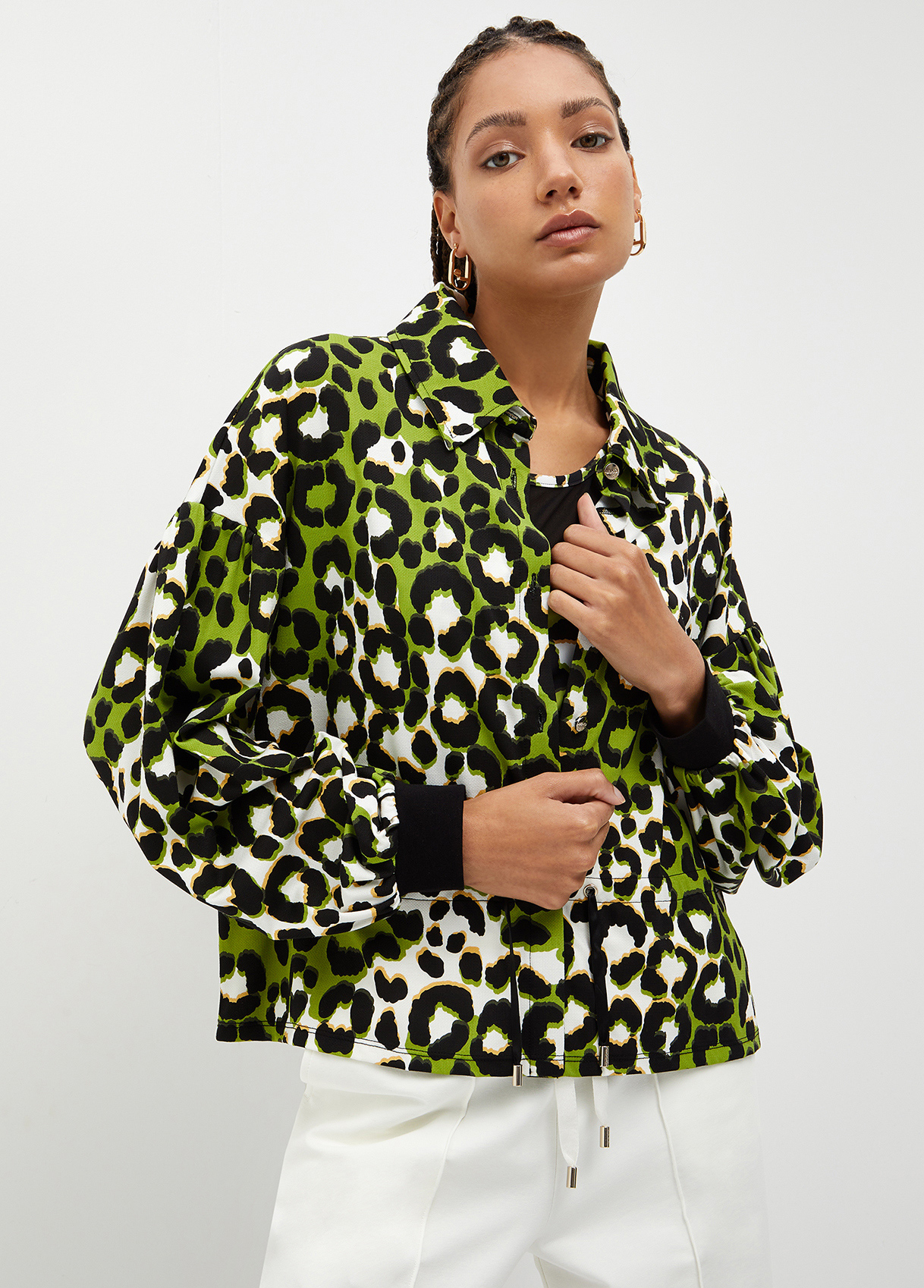 Liujo Sweat Animalier Avec Boutons