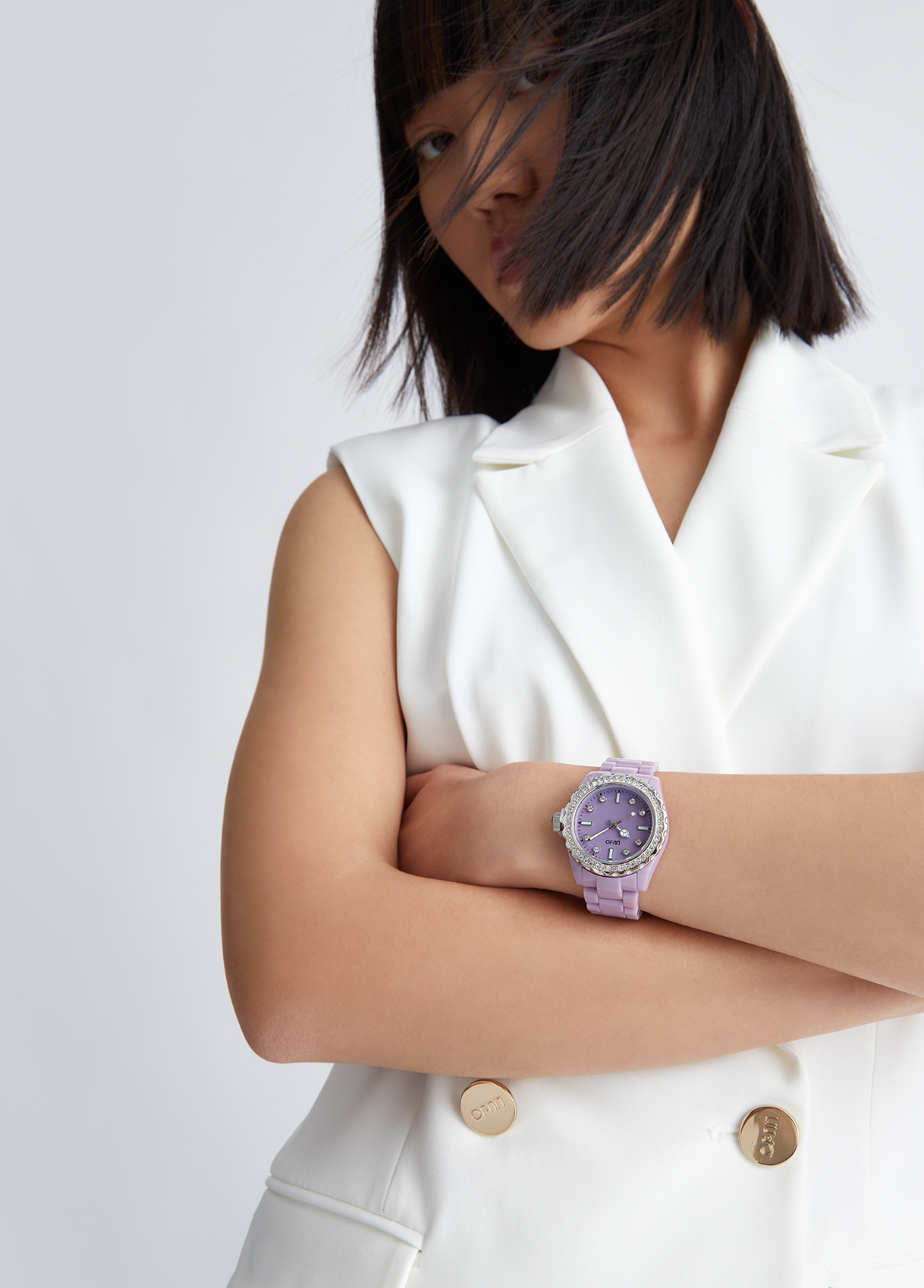 Liujo Montre Lilas En Acier Émaillé