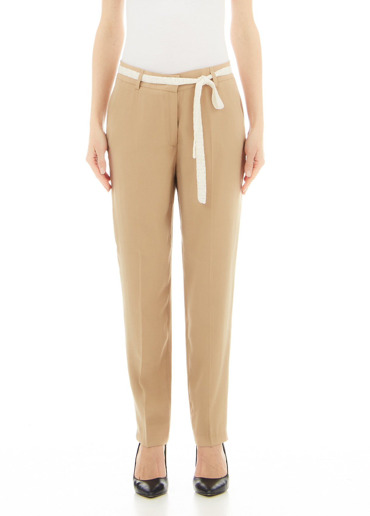 Liujo Pantalon Avec Ceinture En Macramé