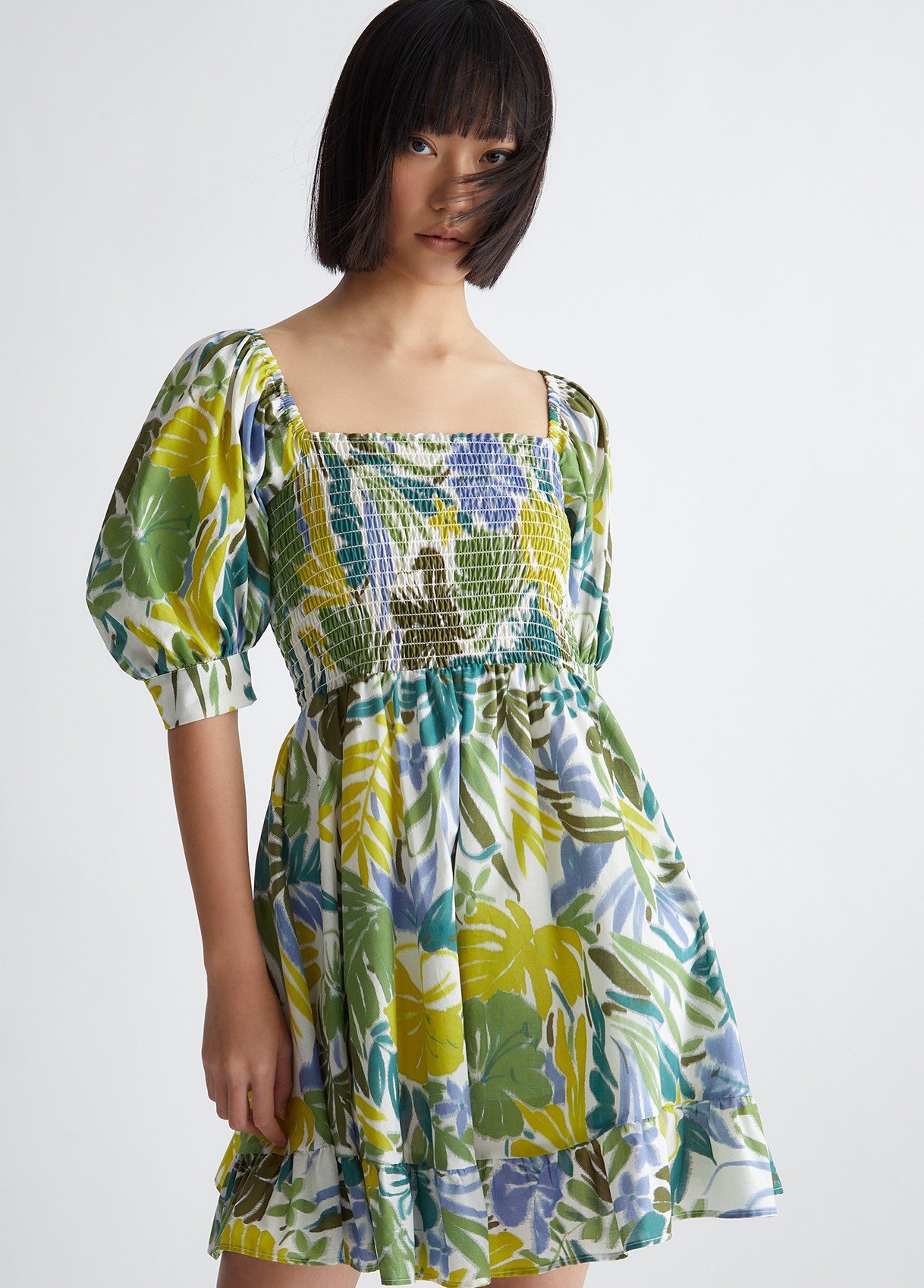 Liujo Robe À Fleurs En Coton