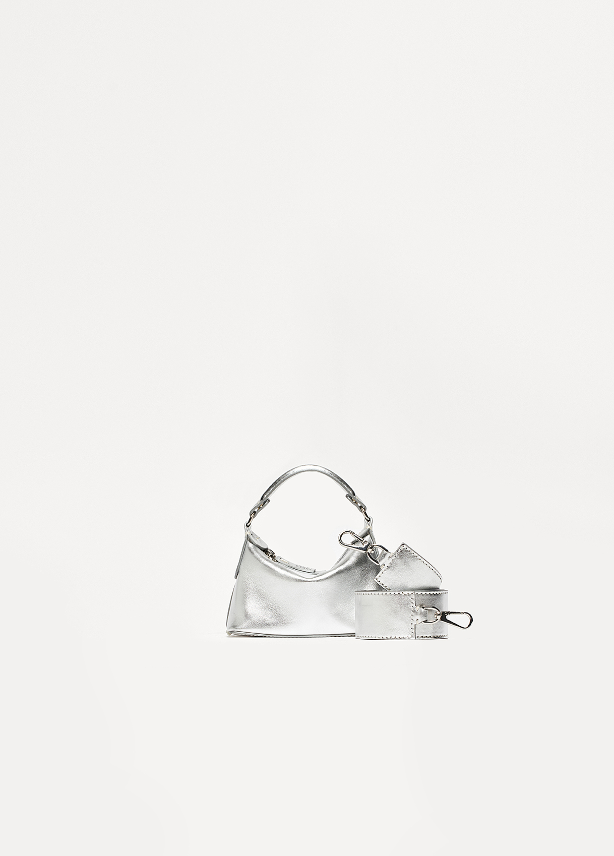 Liujo Micro Sac Hobo En Cuir Lamé