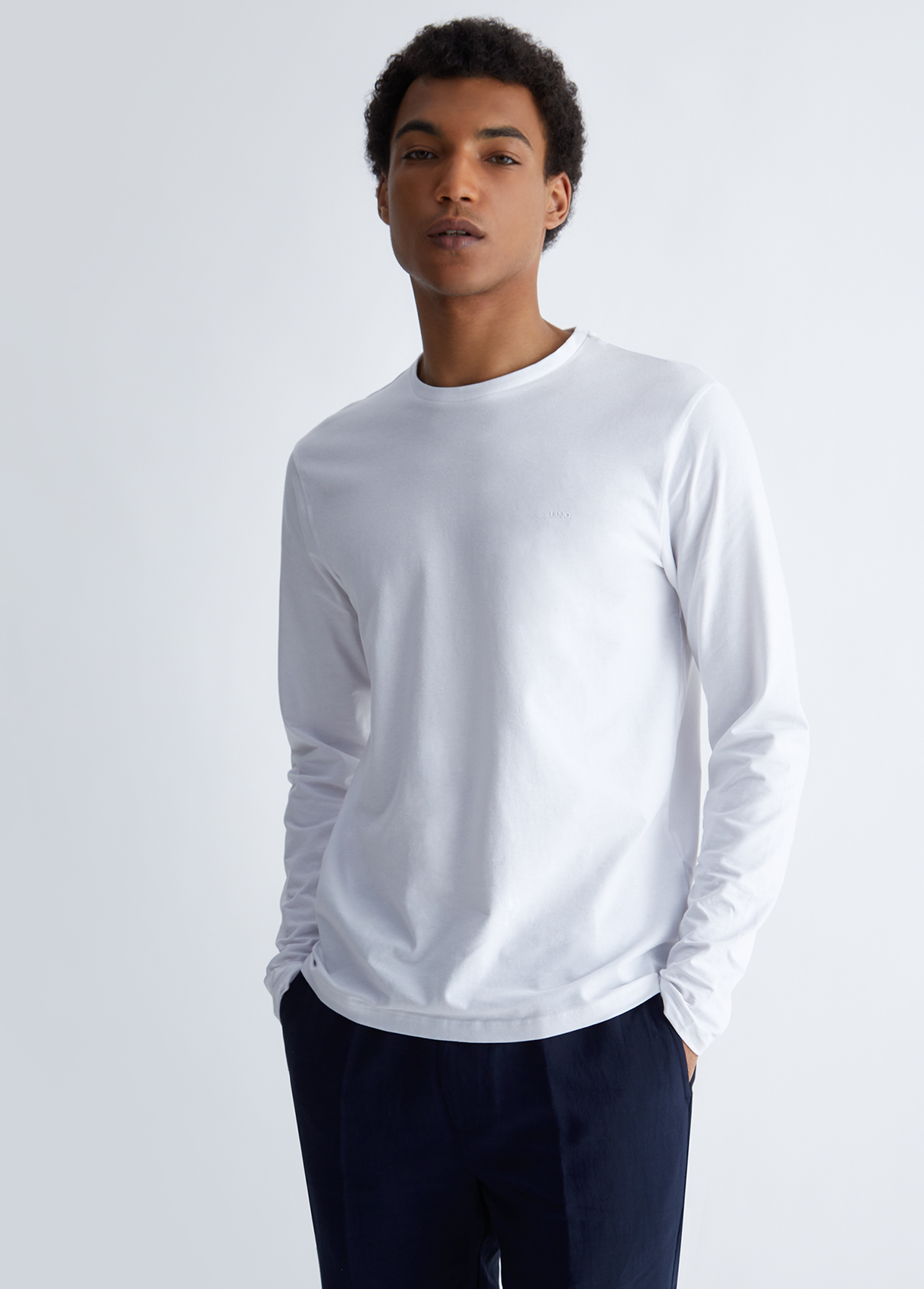 Liujo T-shirt Blanc À Manches Longues