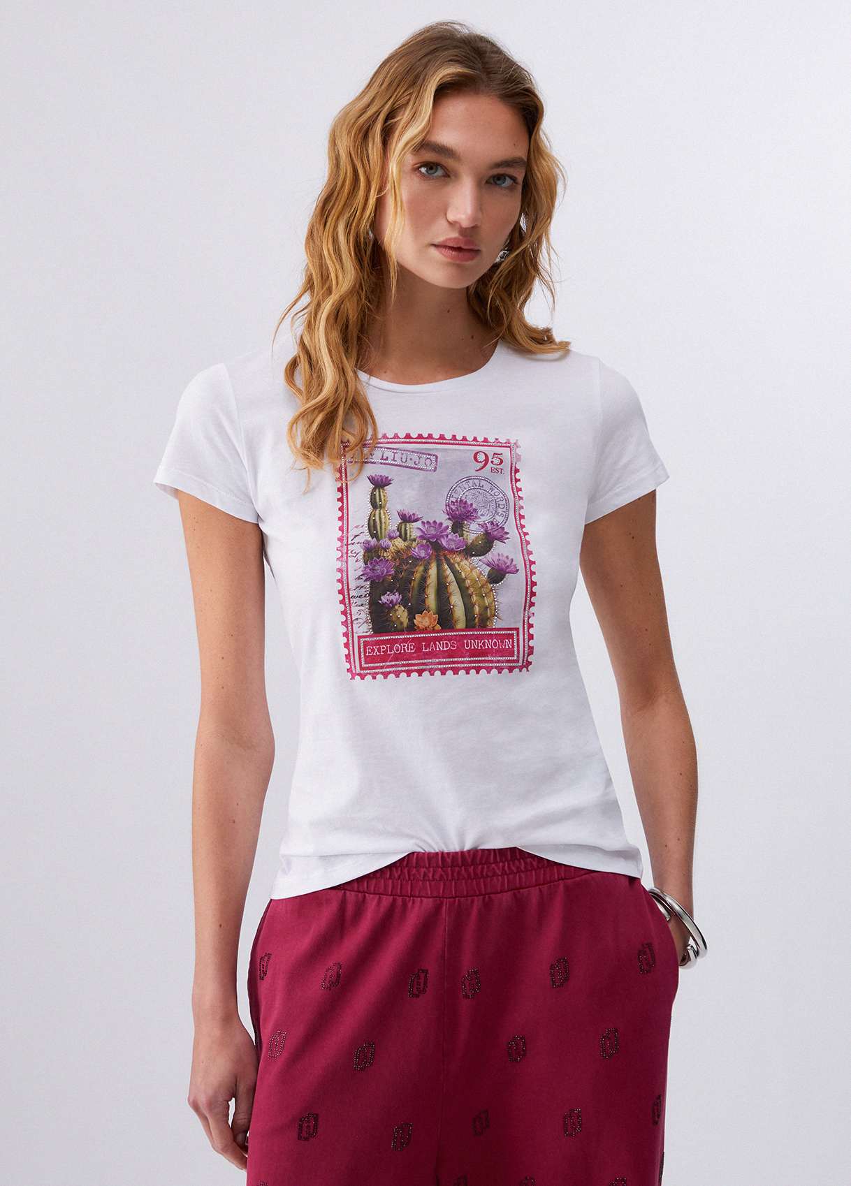 Liu Jo T-shirt With Print And Appliqués