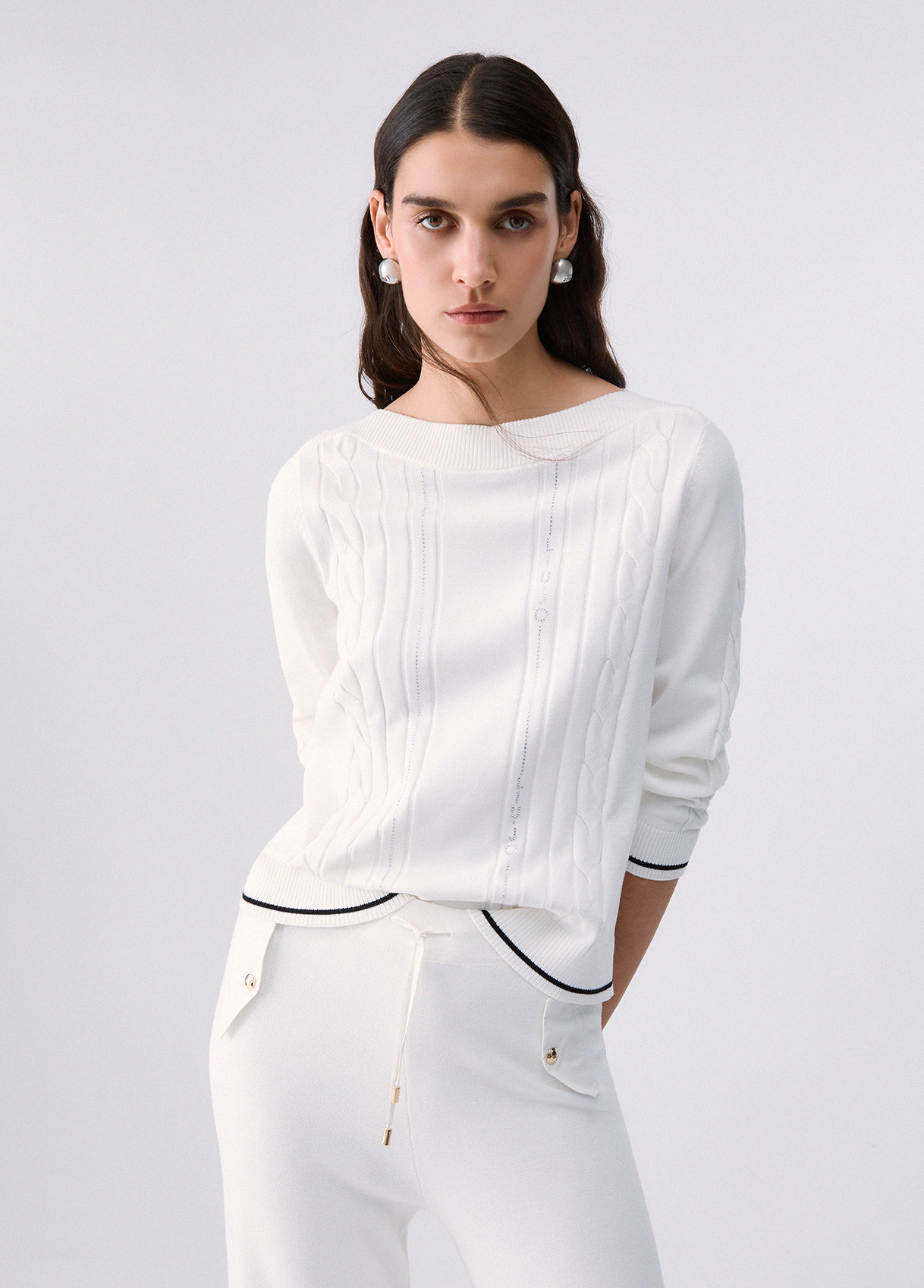 Liu Jo Sweater With Contrast Trim
