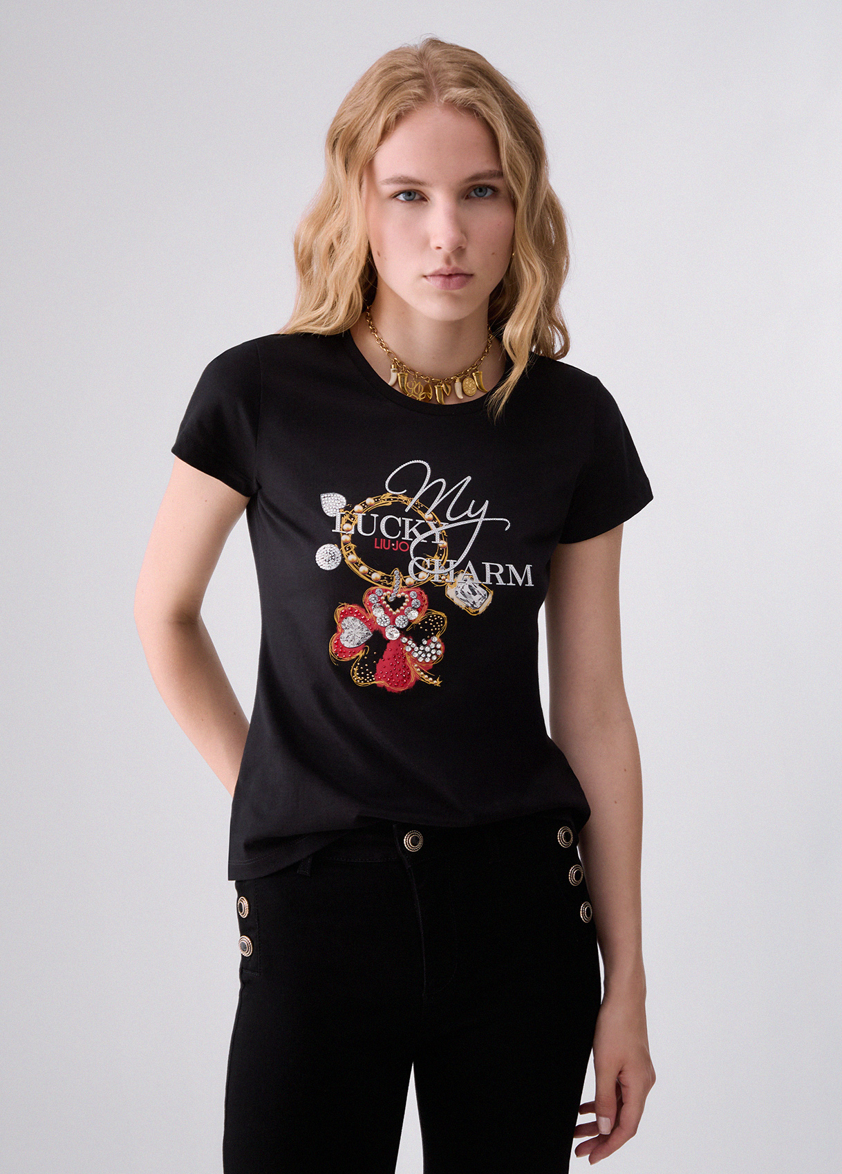 Liu Jo T-shirt With Jewel Embroidery
