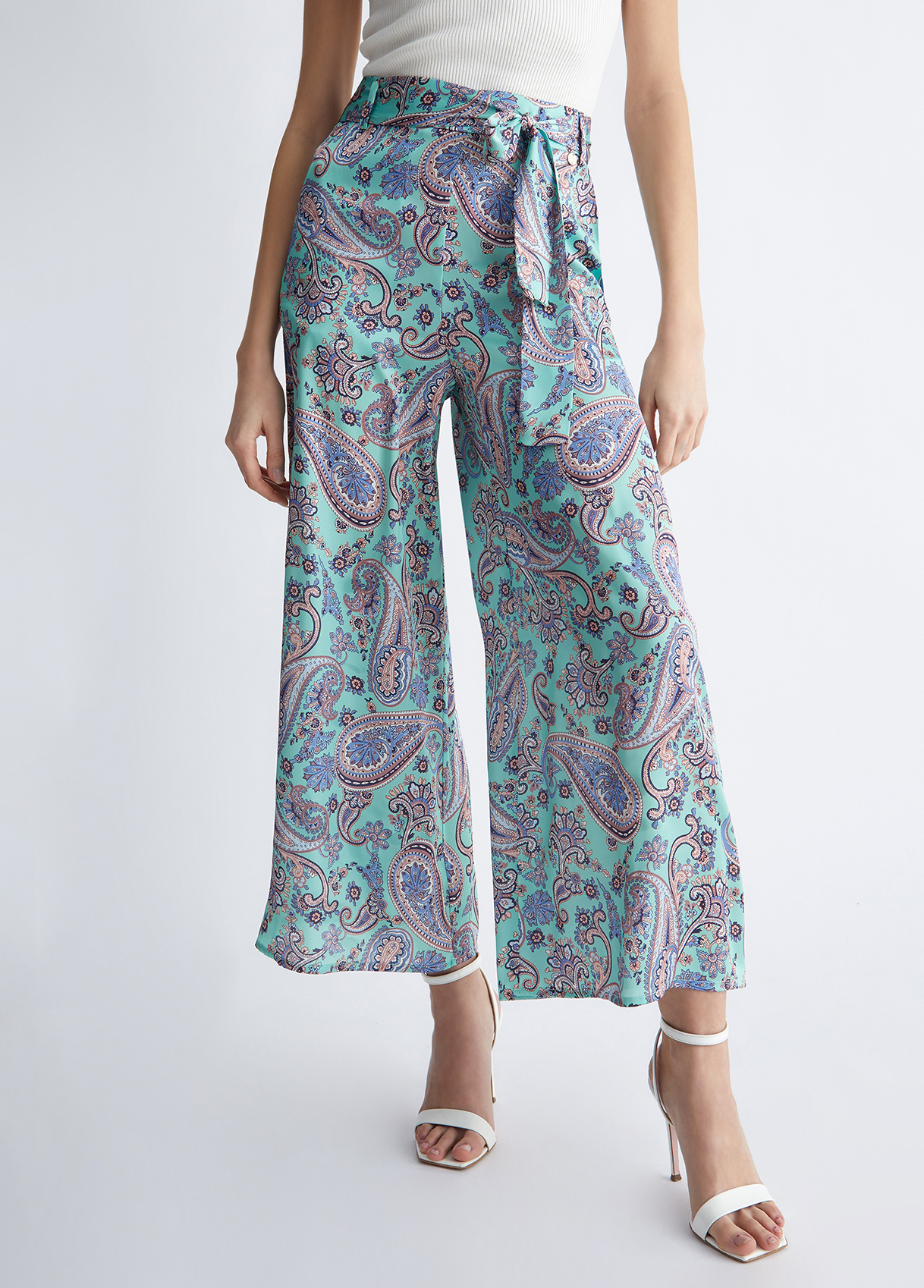Liujo Pantalon Palazzo En Satin