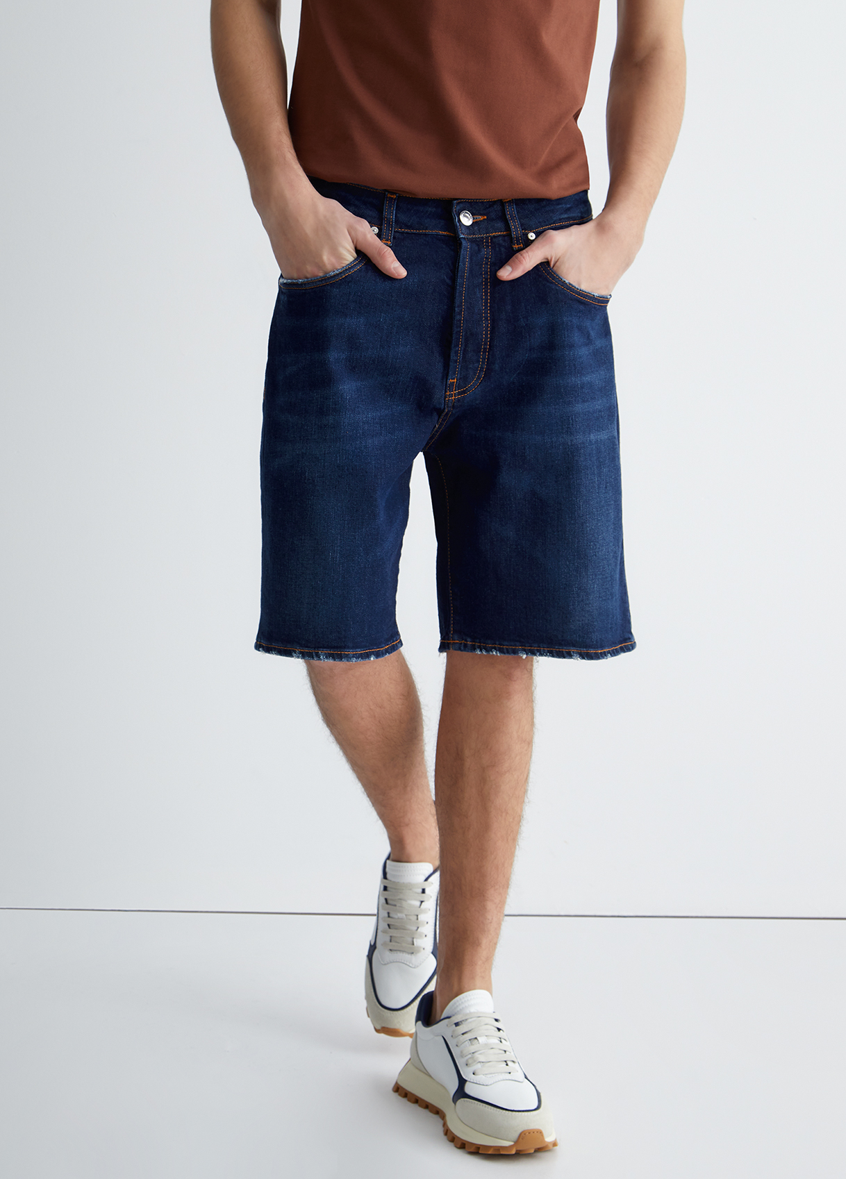 Liujo Bermuda En Jean Coupe Régulière