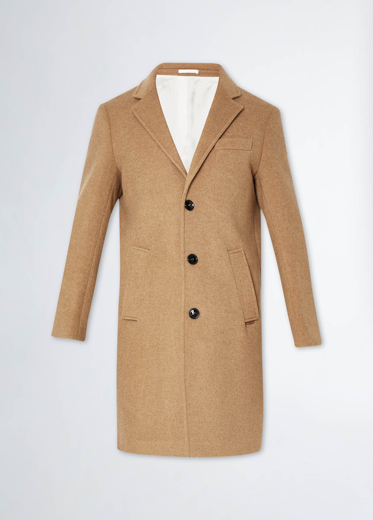 herlipto Wool-Blend Chester Coat（Kiton Wool-Blend Overcoat