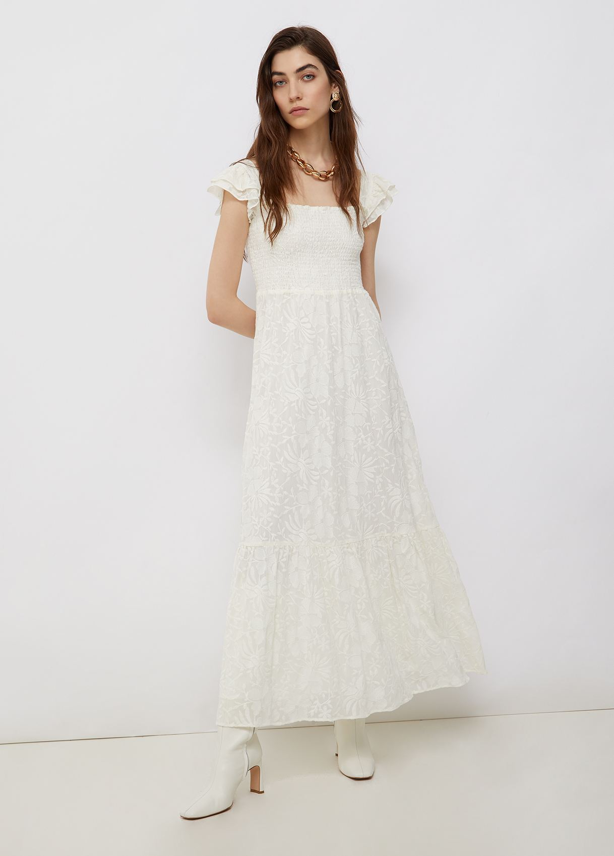 Lauris Chiffon Long Dress 新品・ハンガー・タグ付 Lauris Chiffon Long Dress 新品・ハンガー・タグ付 Lauris Chiffon