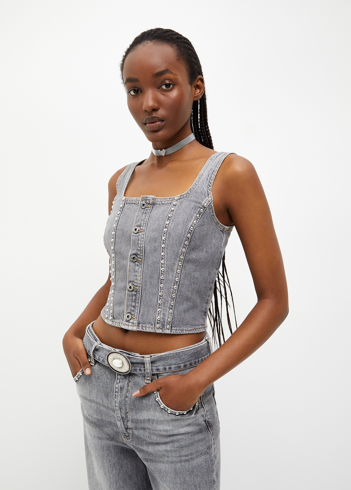 Liujo Top Écoconçu En Toile Denim