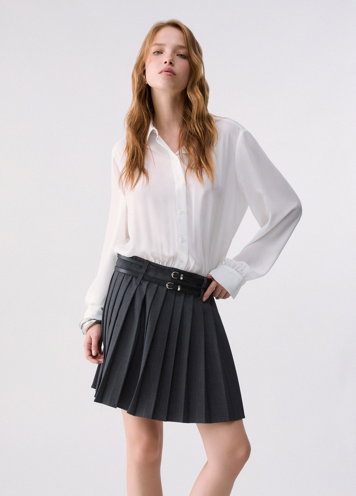 Liu Jo Robe Courte Avec Jupe En Flanelle Liu Jo Robe Courte Avec Jupe En Flanelle
