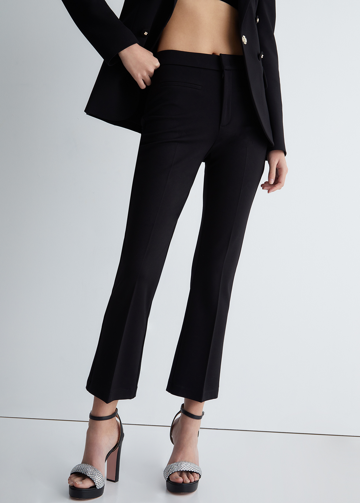 Liujo Pantalon Extensible À Taille Haute
