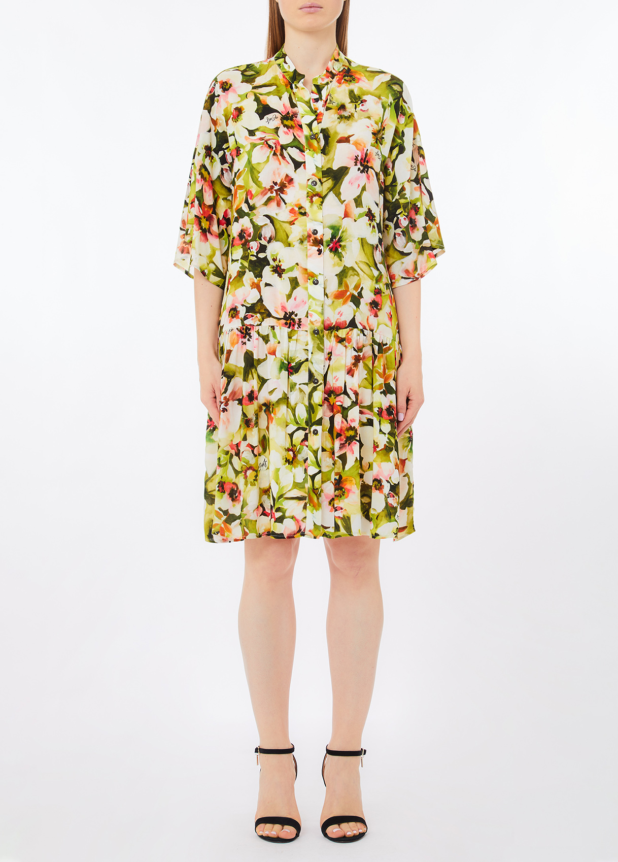 Liu Jo Shirt Dress With Floral Print