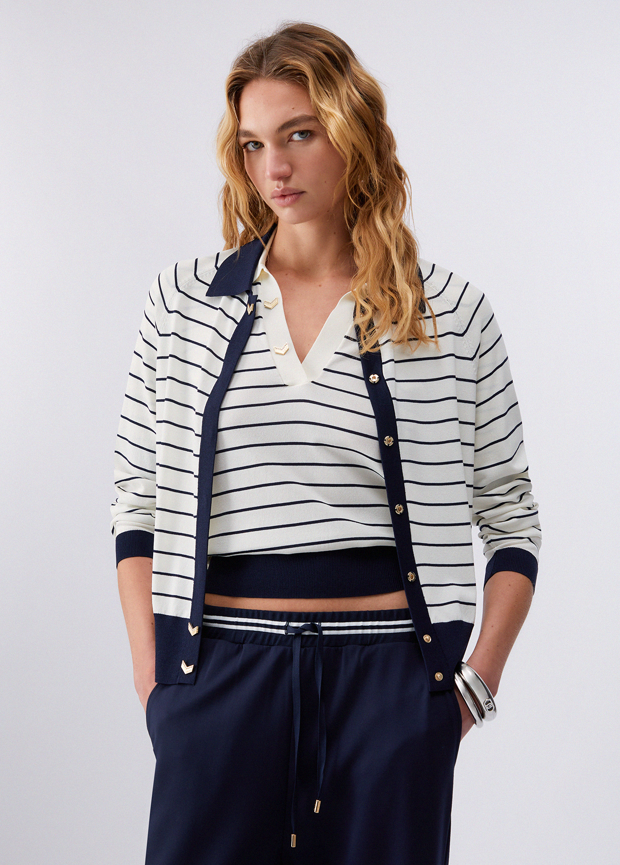 Liu Jo Striped Cardigan