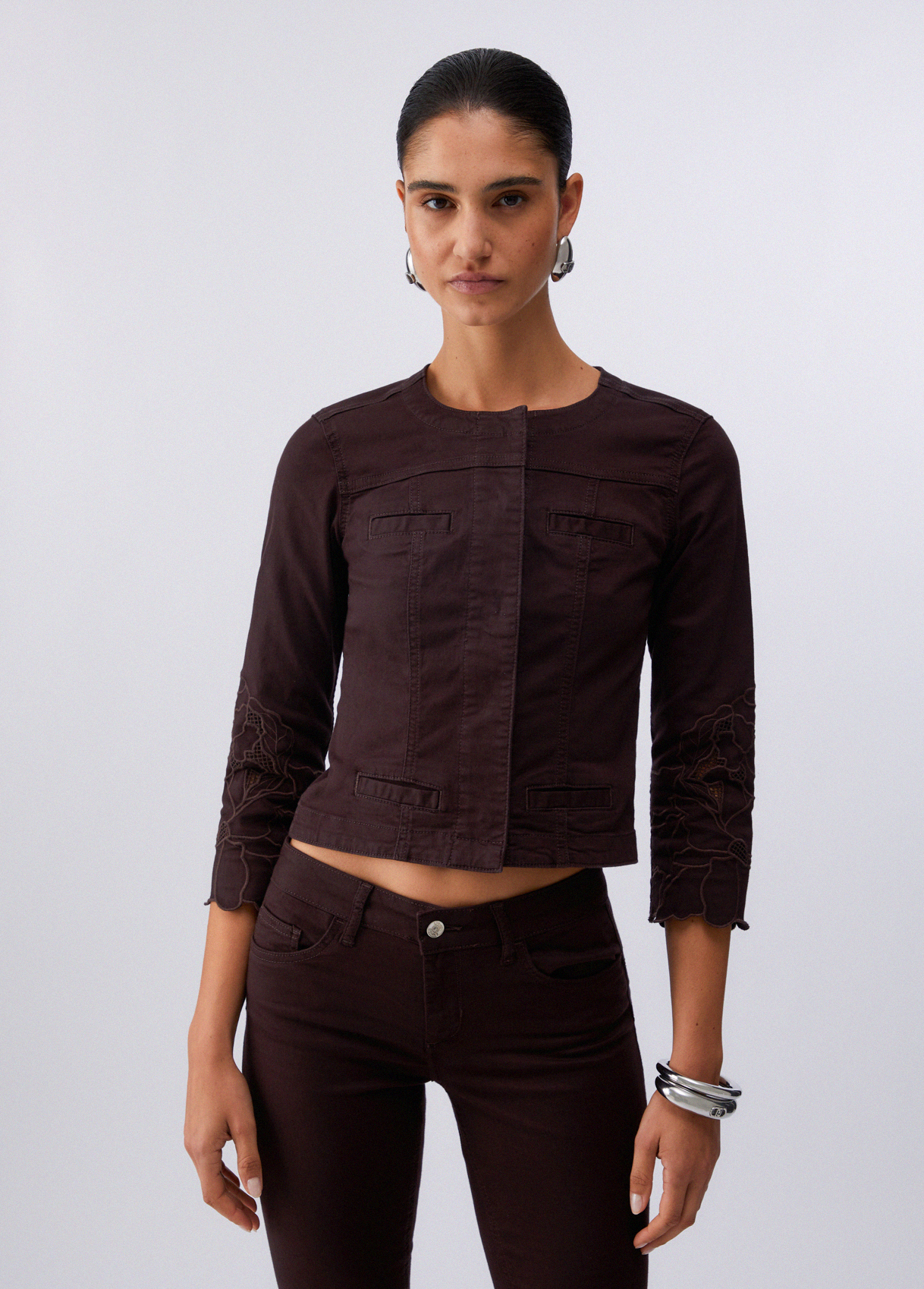 Liu Jo Jacket With Broderie Anglaise