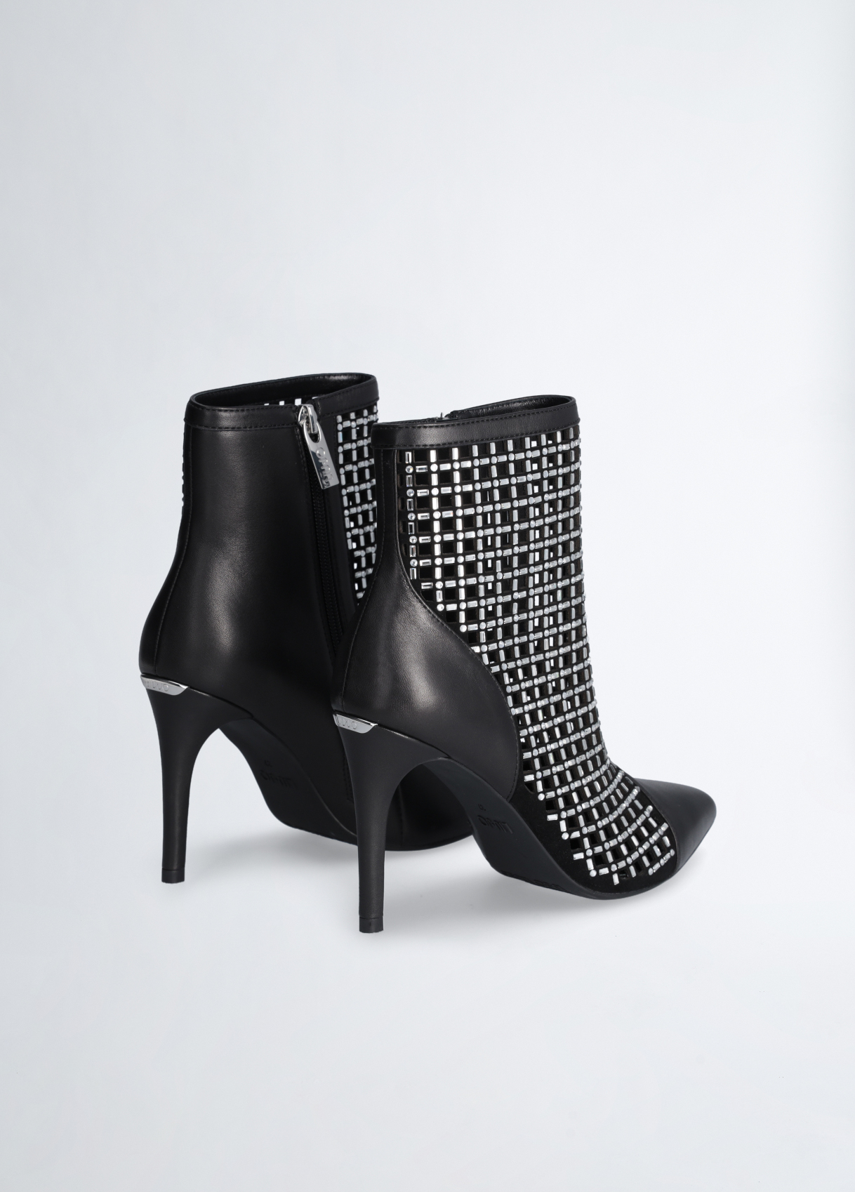 【関税&送料込】Liu Jo With Heel Black Openwork ankle boots with heel colour black | Liu Jo