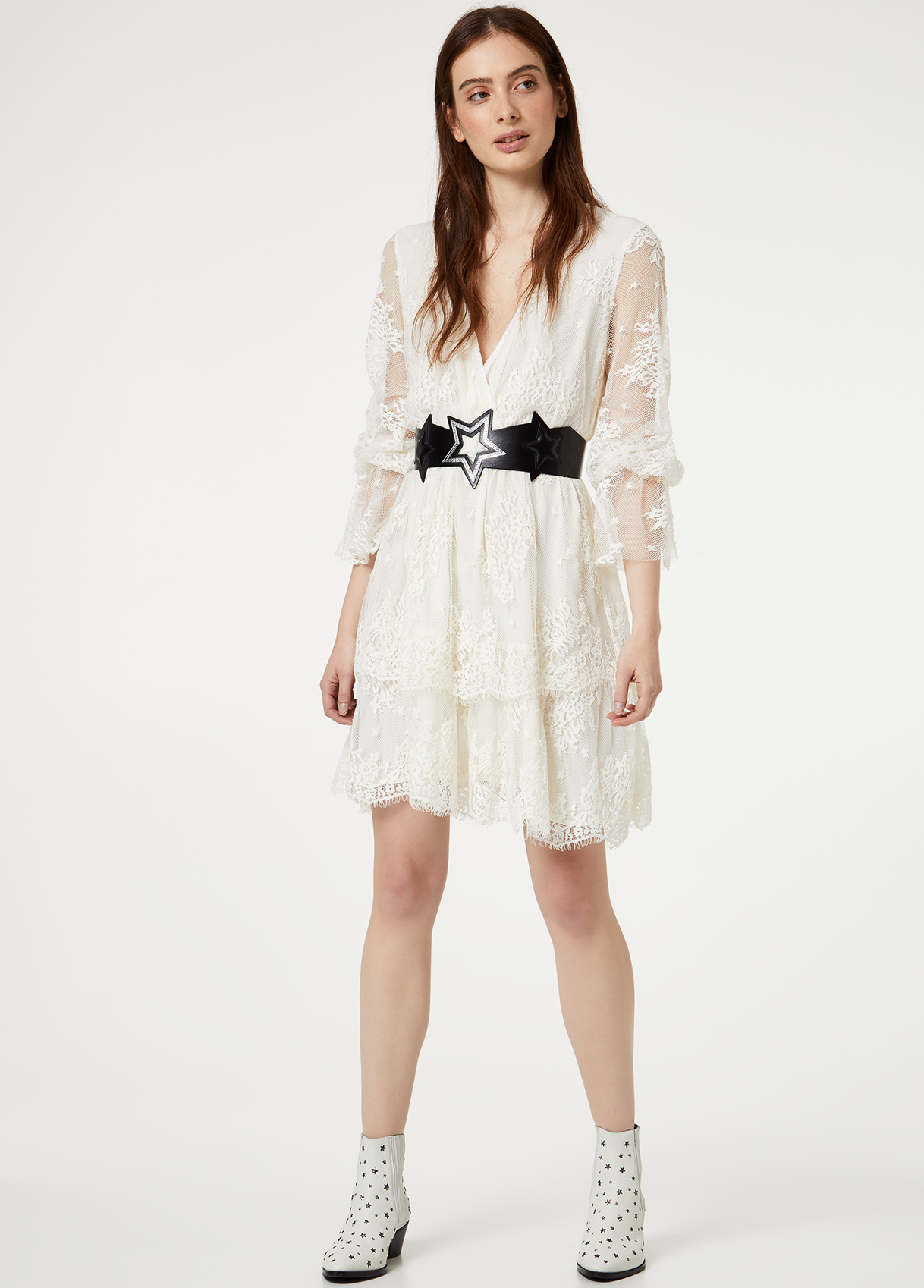 Liu Jo Kleid Weiss Spitze