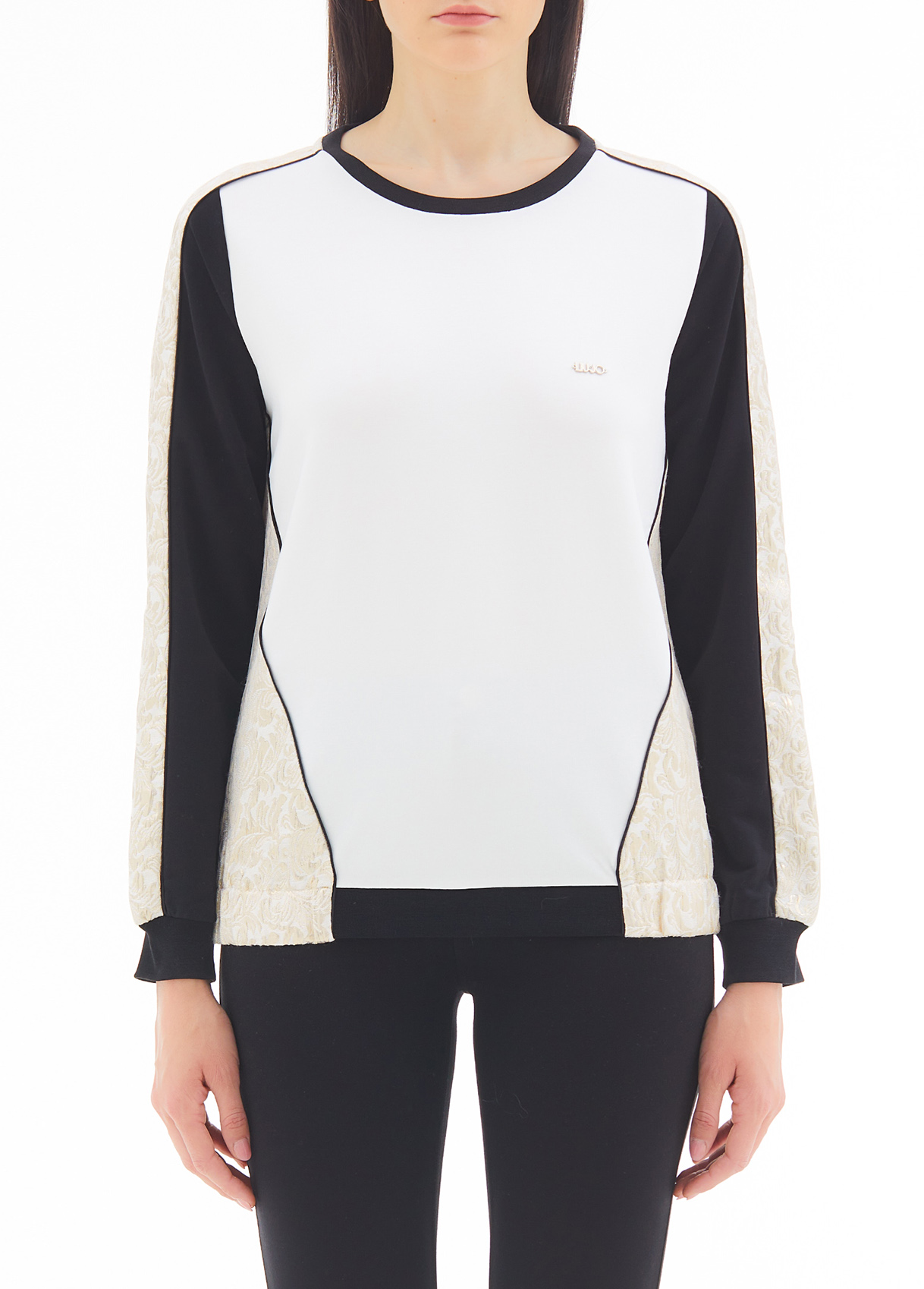 Liujo Sweat Avec Empiècement En Brocart