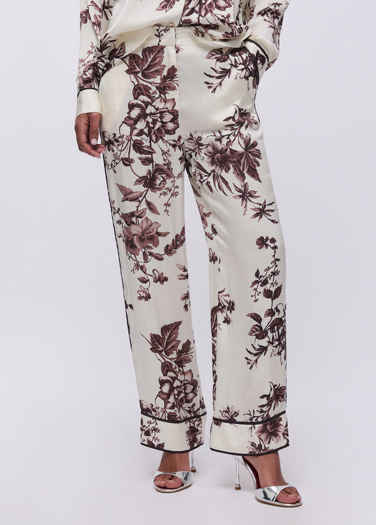 Liu Jo Printed Satin Trousers