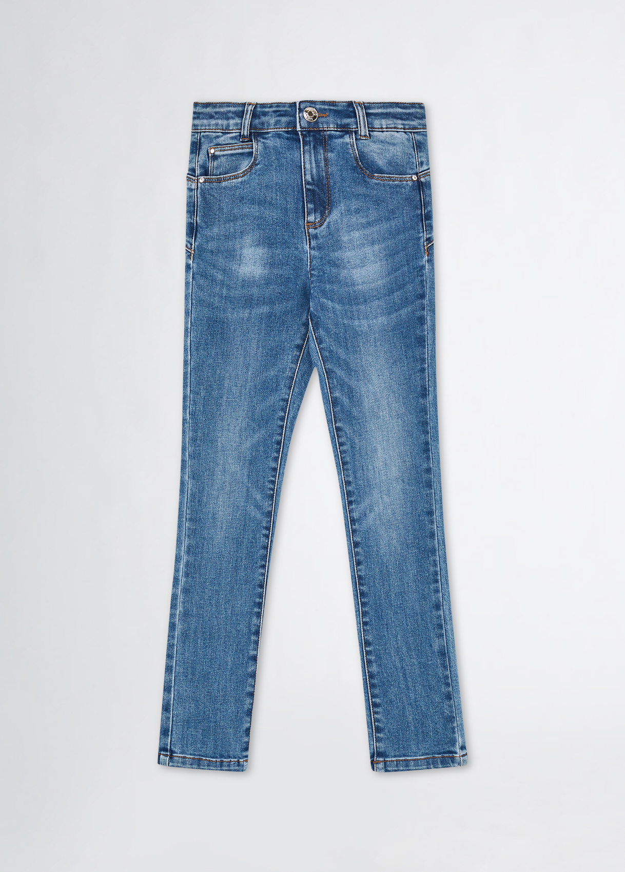 ⭐︎ma⭐︎【新品未使用】HELLO LUPO blue denim 2-3y HELLO LUPO - Brooks Trousers - Blue Denim | U a