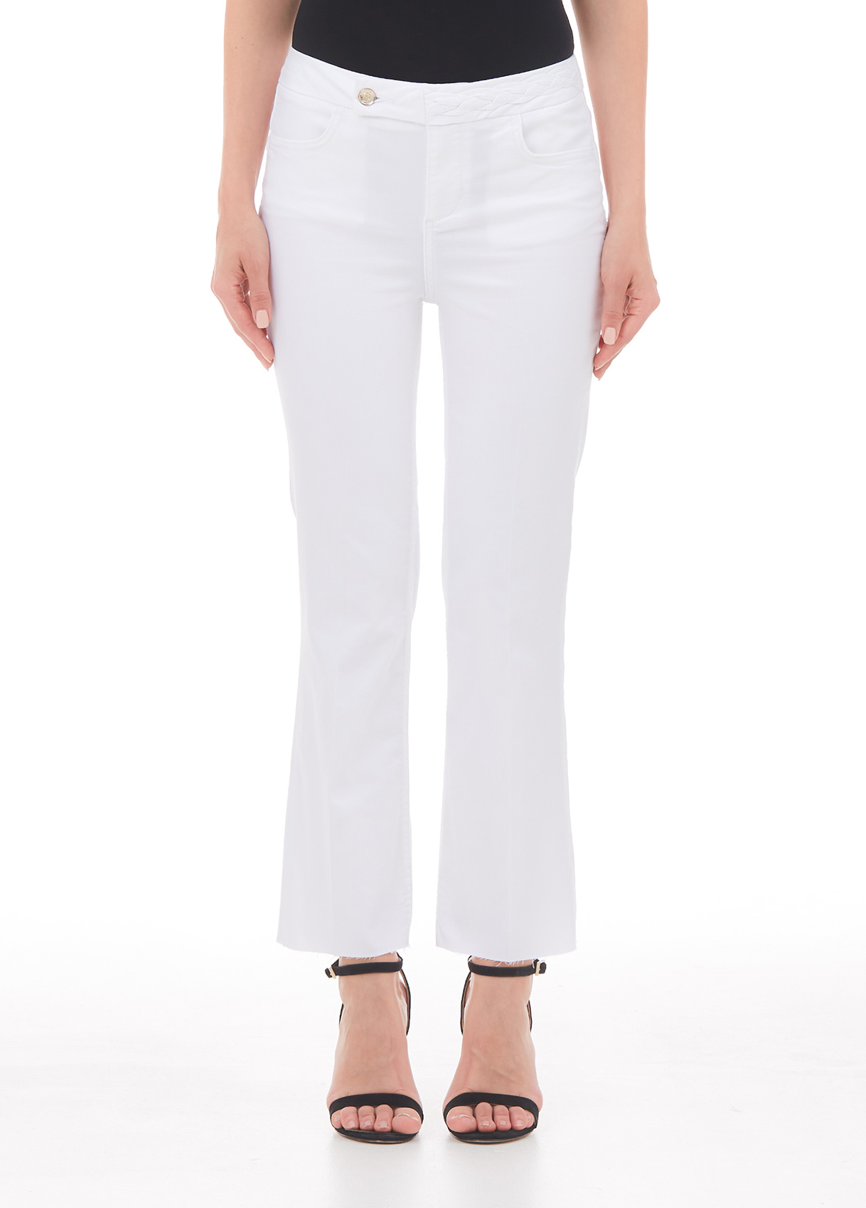 Liujo Pantalon Évasé Avec Bouton