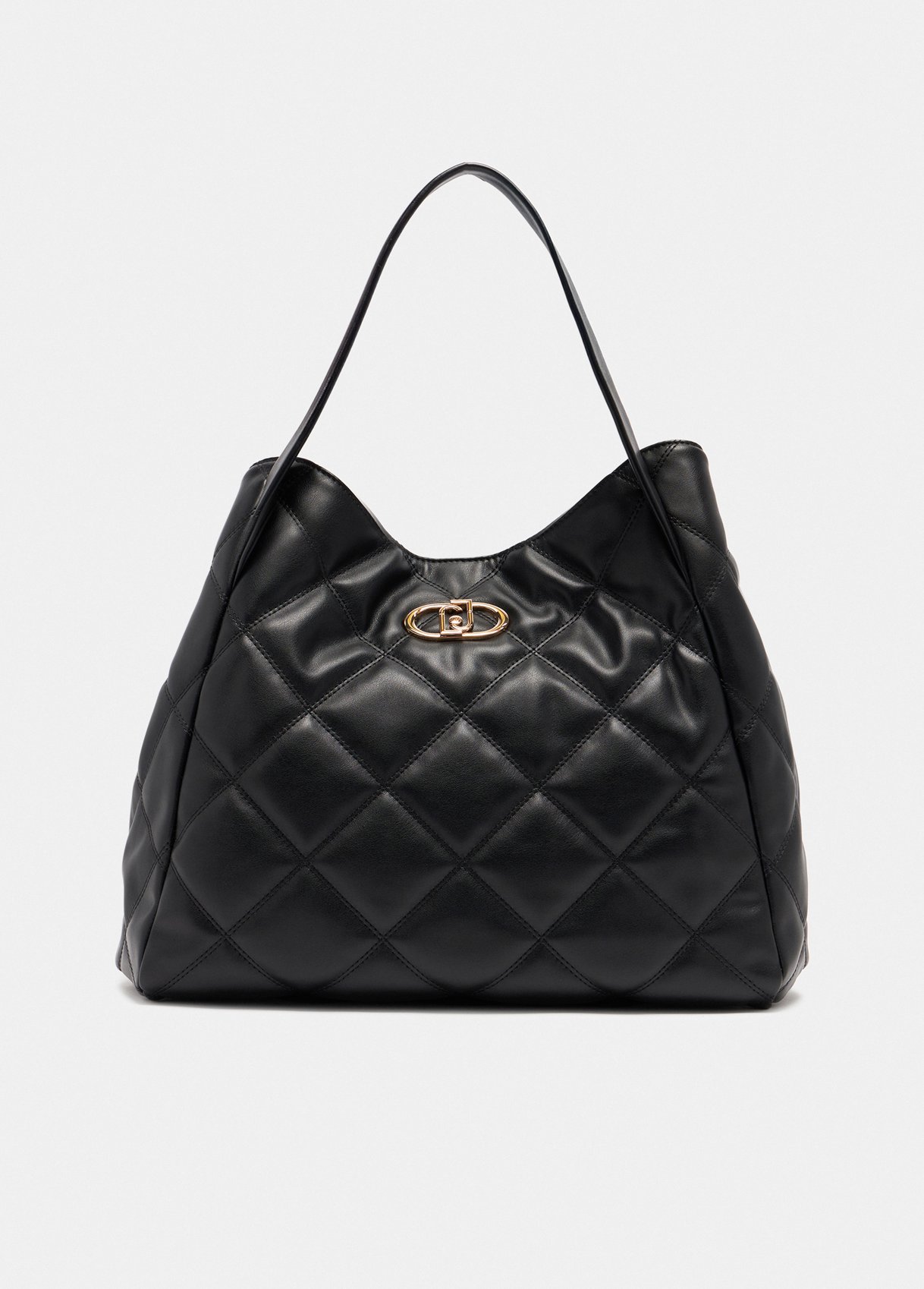 Large quilted tote bag colour black | Liu Jo