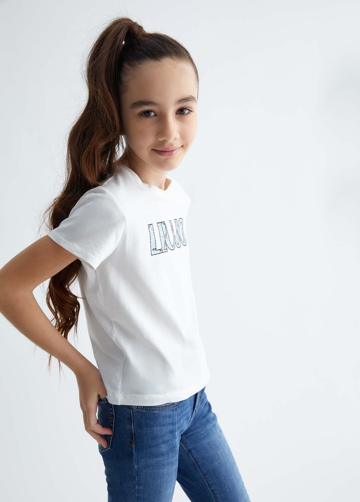 Liujo T-shirt Avec Logo Et Strass