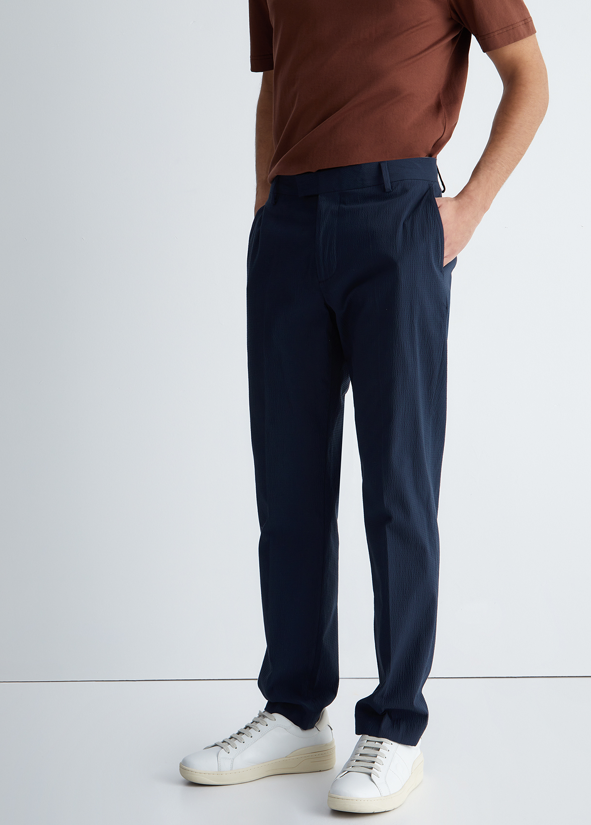 Liujo Pantalon Chino En Seersucker