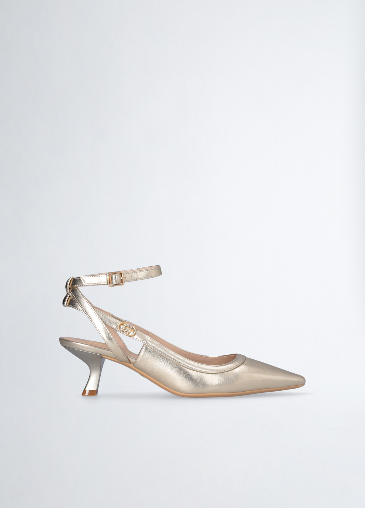サンダル・ミュール LIU JO SS23 SATIN SLINGBACK (SA3157TX001S3049_ASTER) Slingbacks with low heel colour gold | Liu Jo