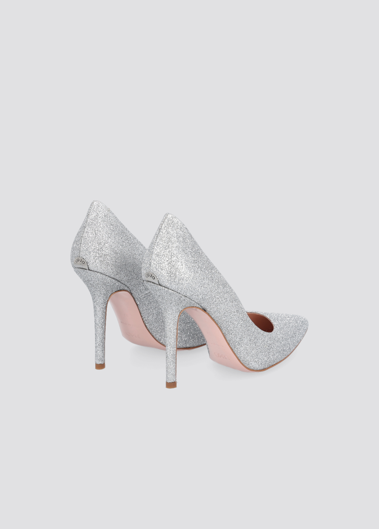 Court shoes with glitter