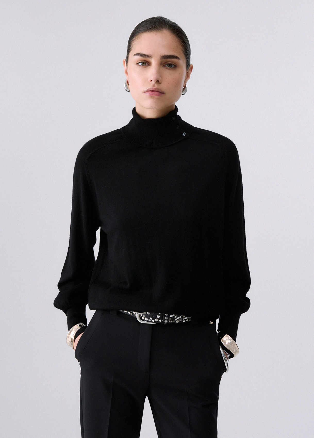 Liu Jo Pull Col Roulé En Laine Avec Bracelet Liu Jo Pull Col Roulé En Laine Avec Bracelet