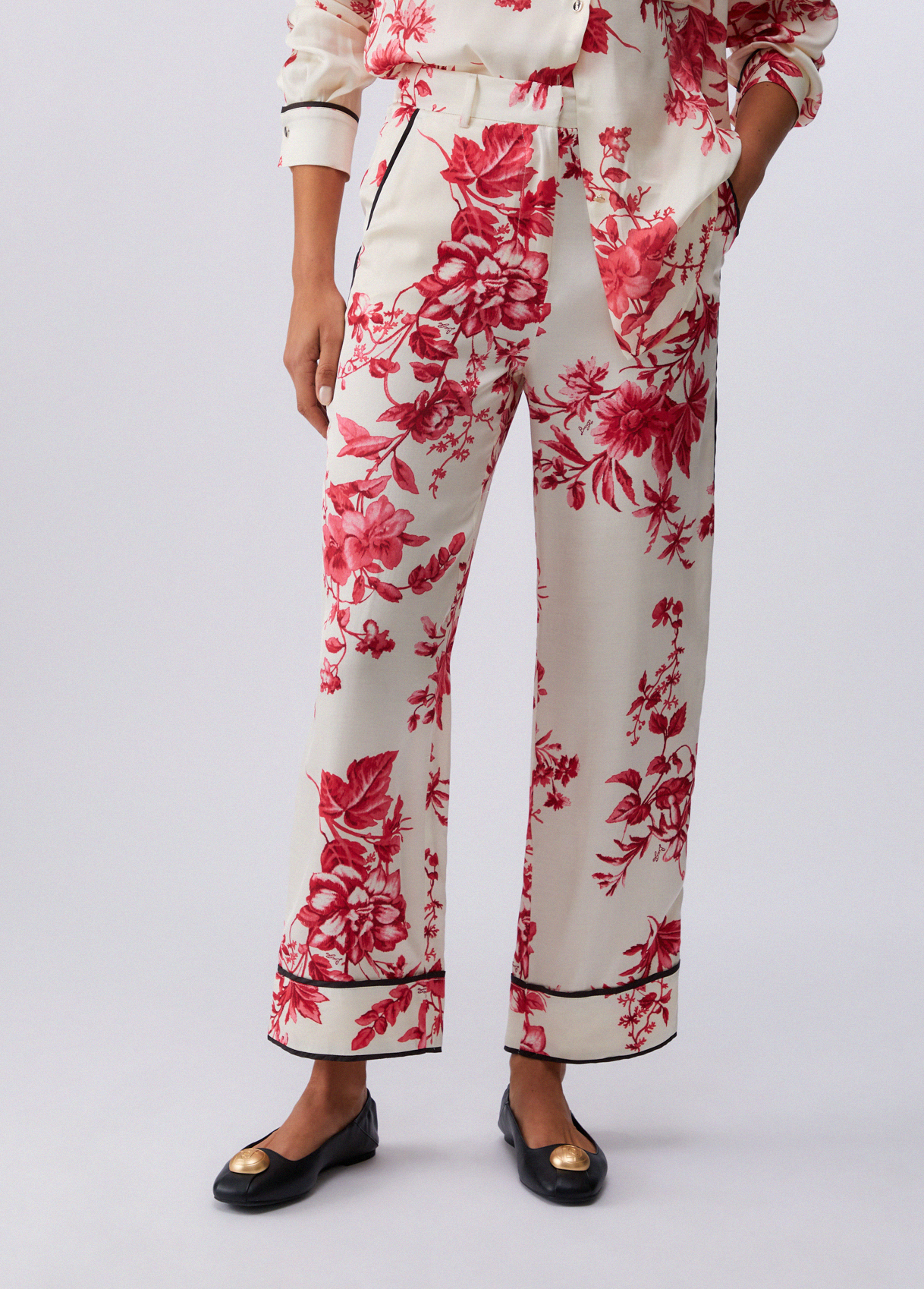 Liu Jo Printed Satin Trousers