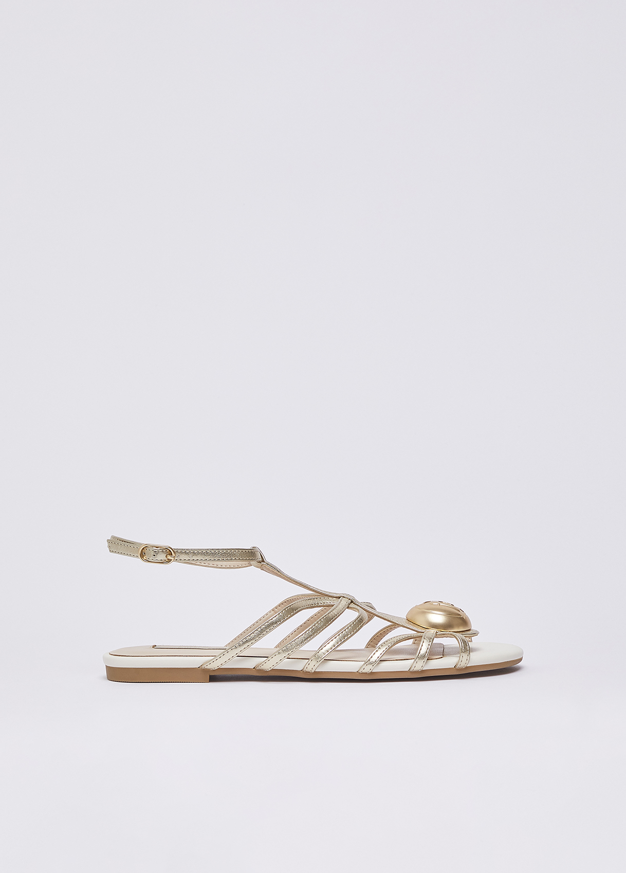 Liu Jo Laminated Flat Sandals