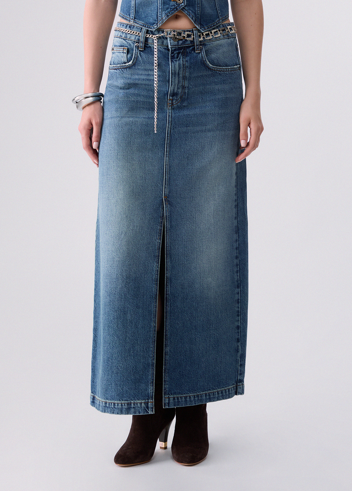 Liu Jo Long Denim Skirt