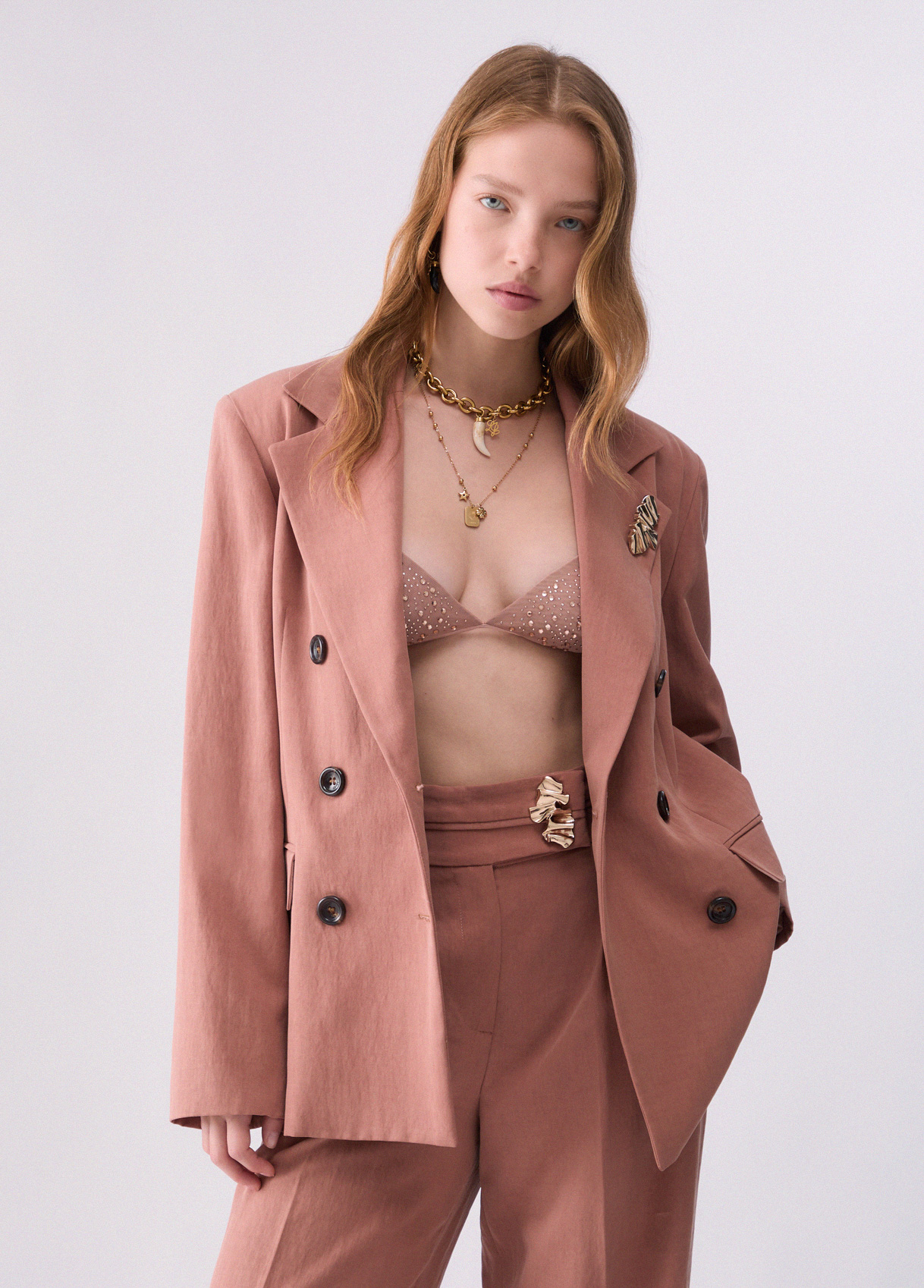 Liu Jo Blazer En Tencel Avec Ceinture