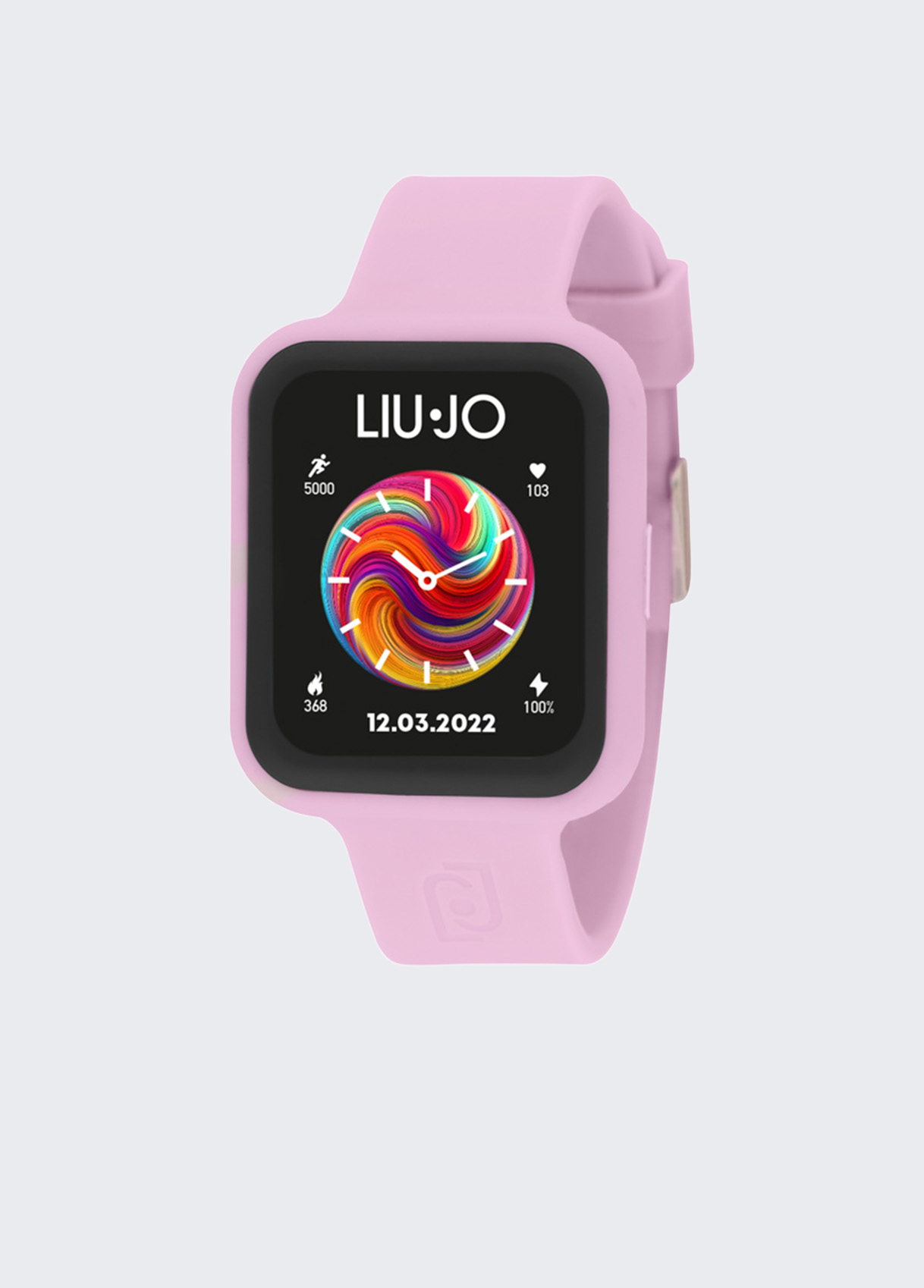 Smartwatch Liu Jo Luxury SWLJ158 - Cadran LCD, Bracelet Acier Rosé, Compatible Android