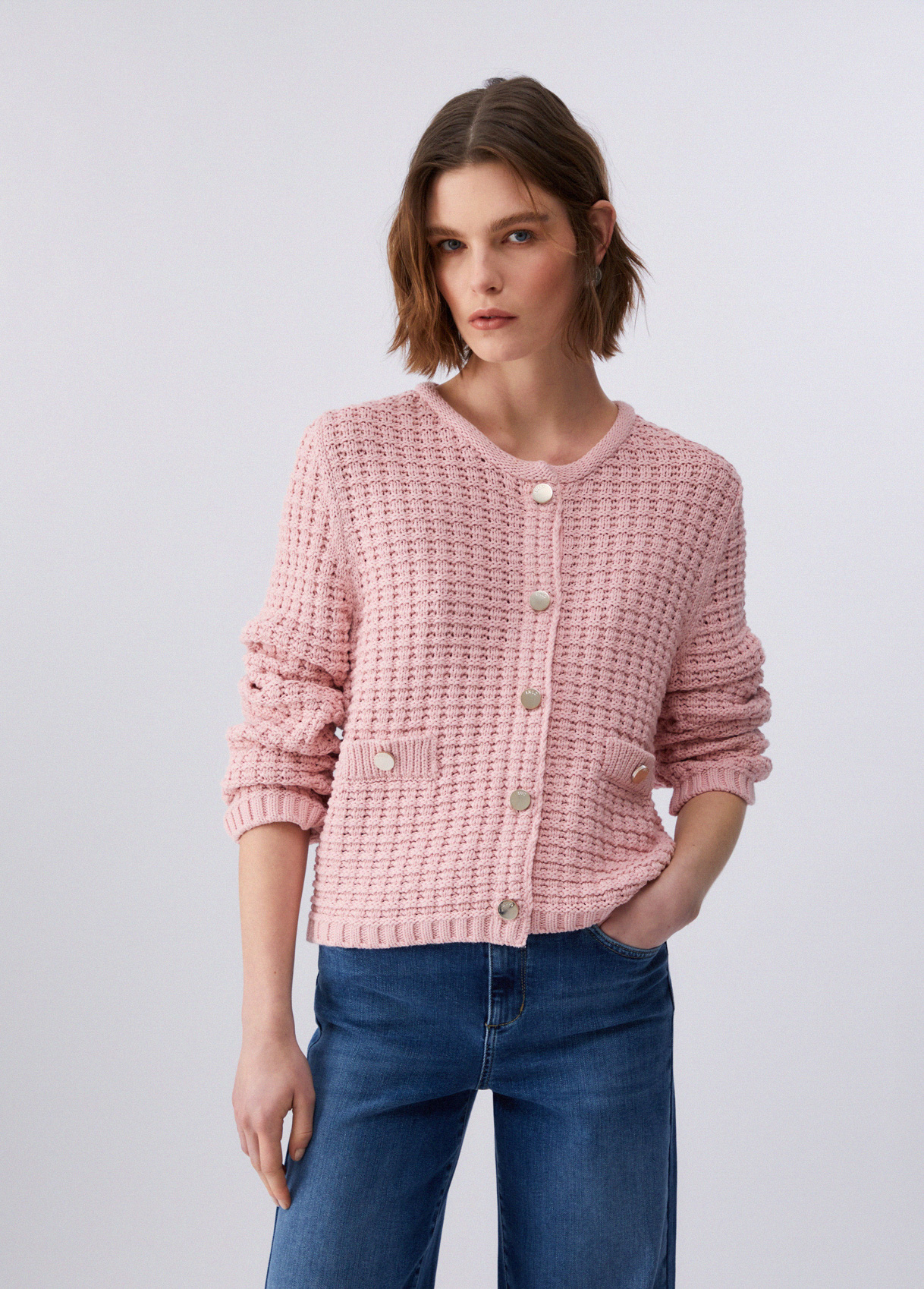 Liu Jo Bark-stitch Cardigan