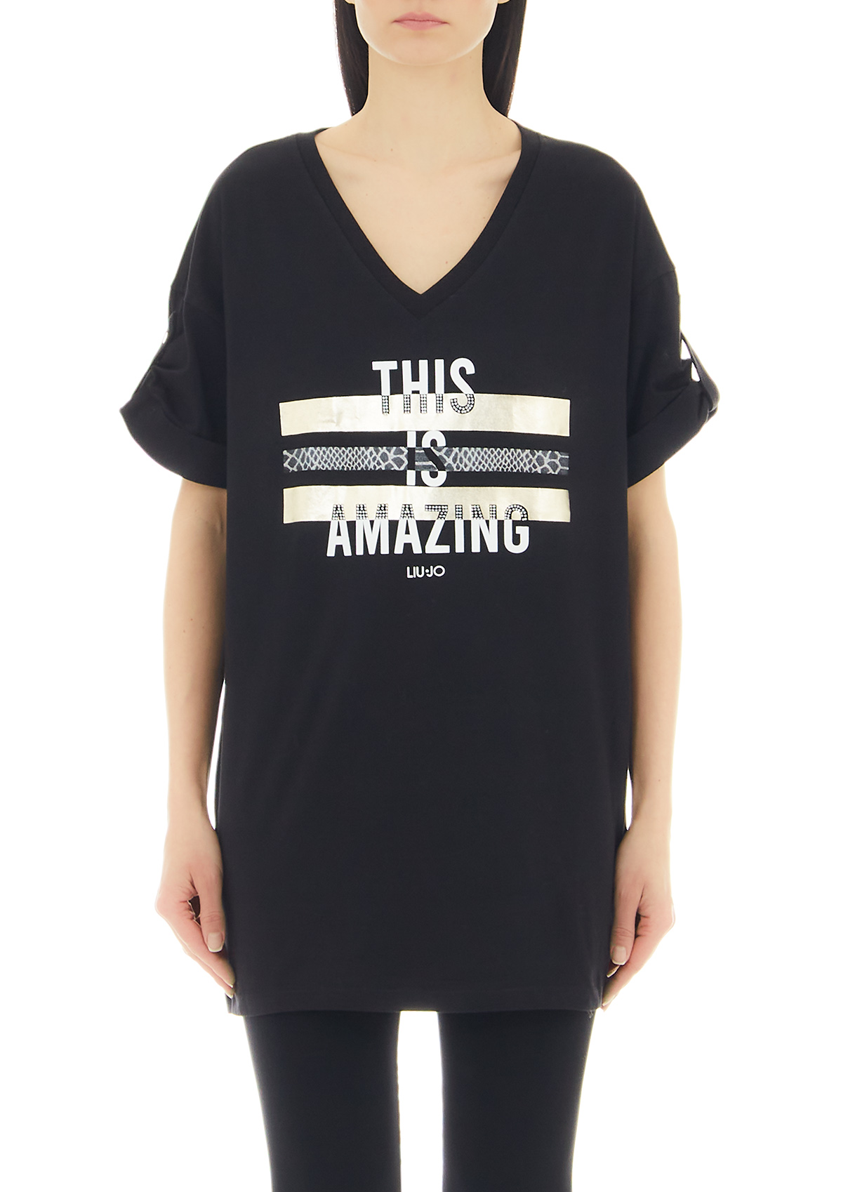 Liujo T-shirt Oversize Écoconçu