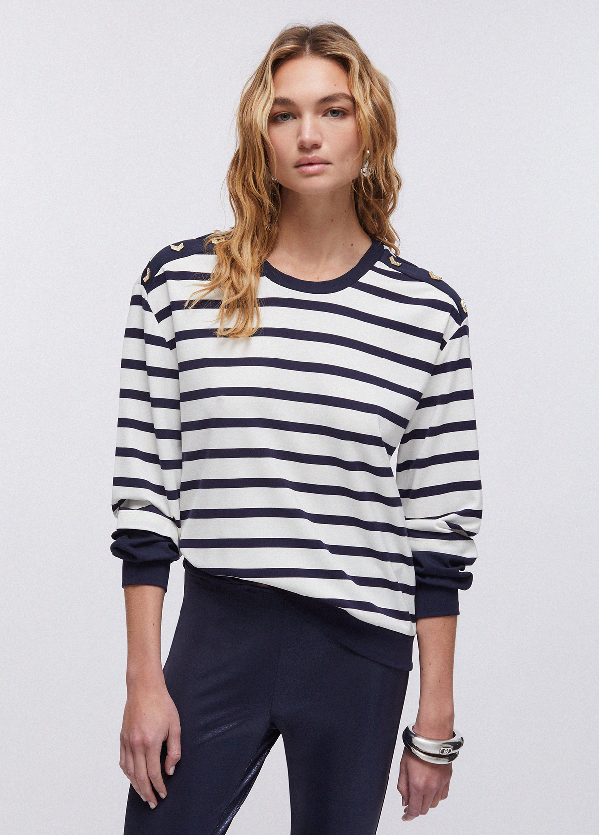 Liu Jo Striped Sweatshirt