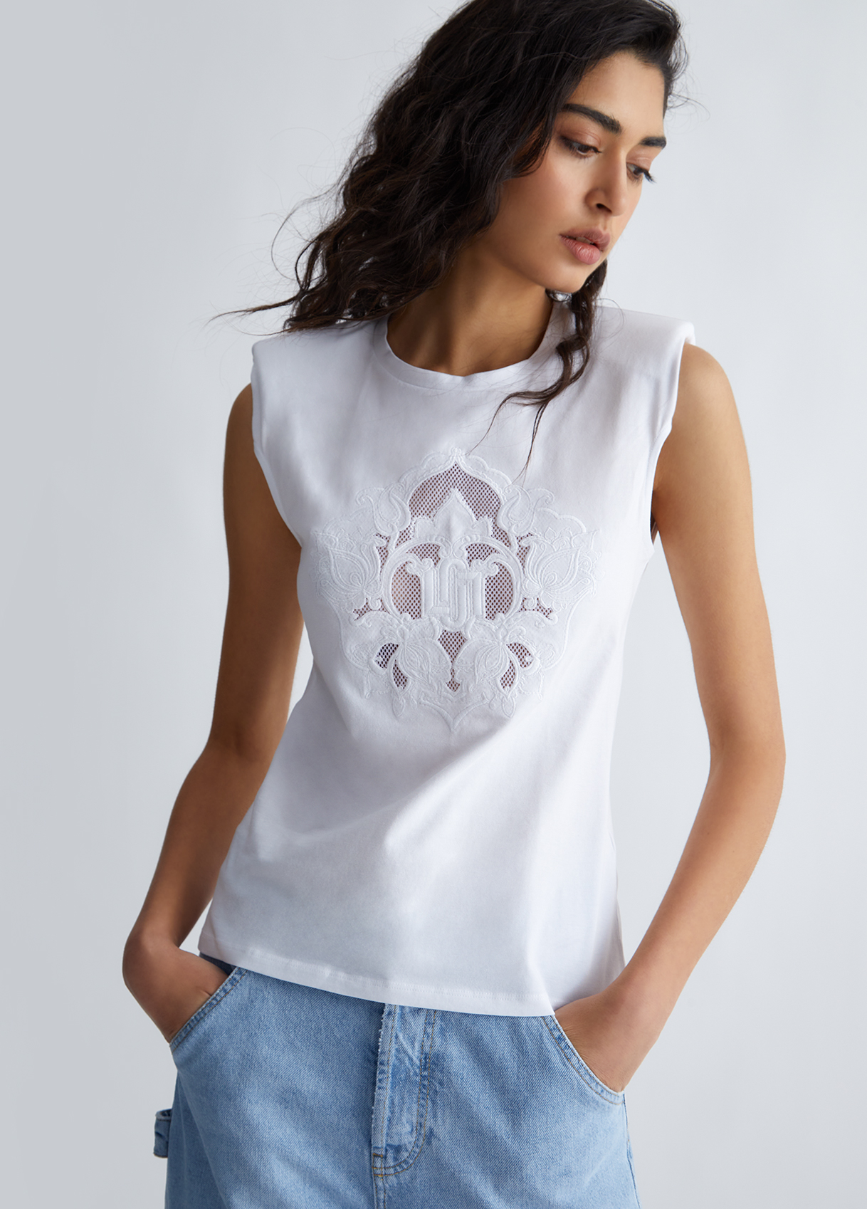 Liujo T-shirt Avec Broderie